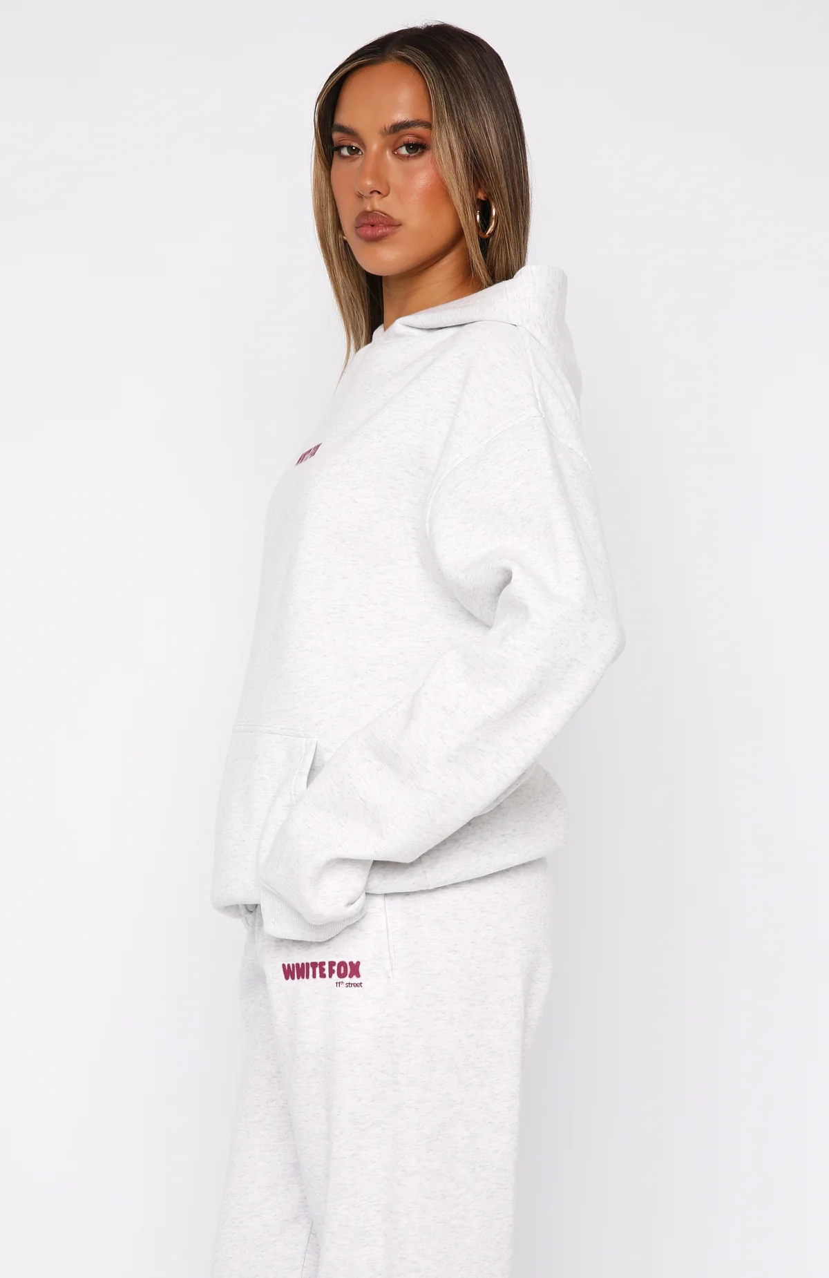 11th Street New York Or Nowhere Oversized Hoodie Berry Blast - Image 4