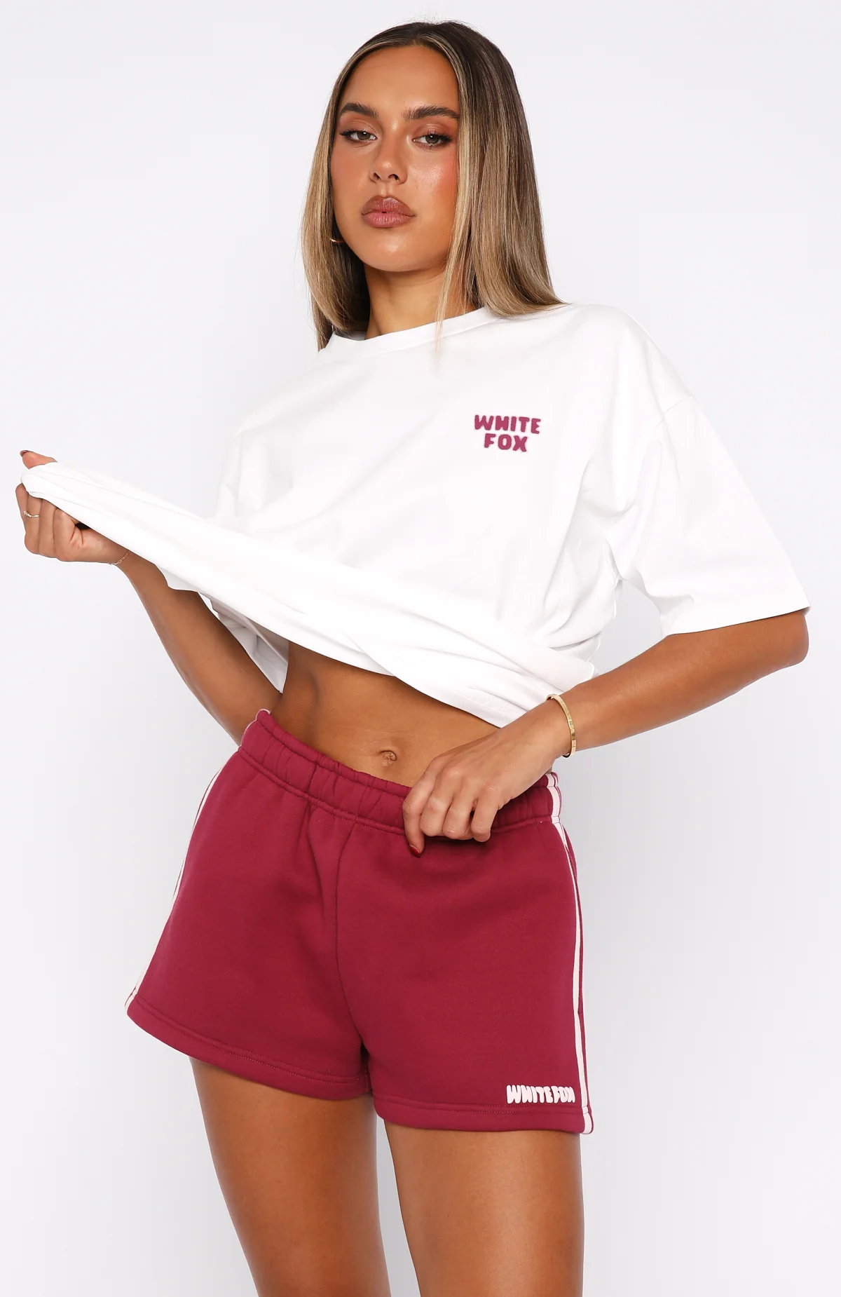 11th Street Out & About Lounge Shorts Raspberry Jelly - Image 2