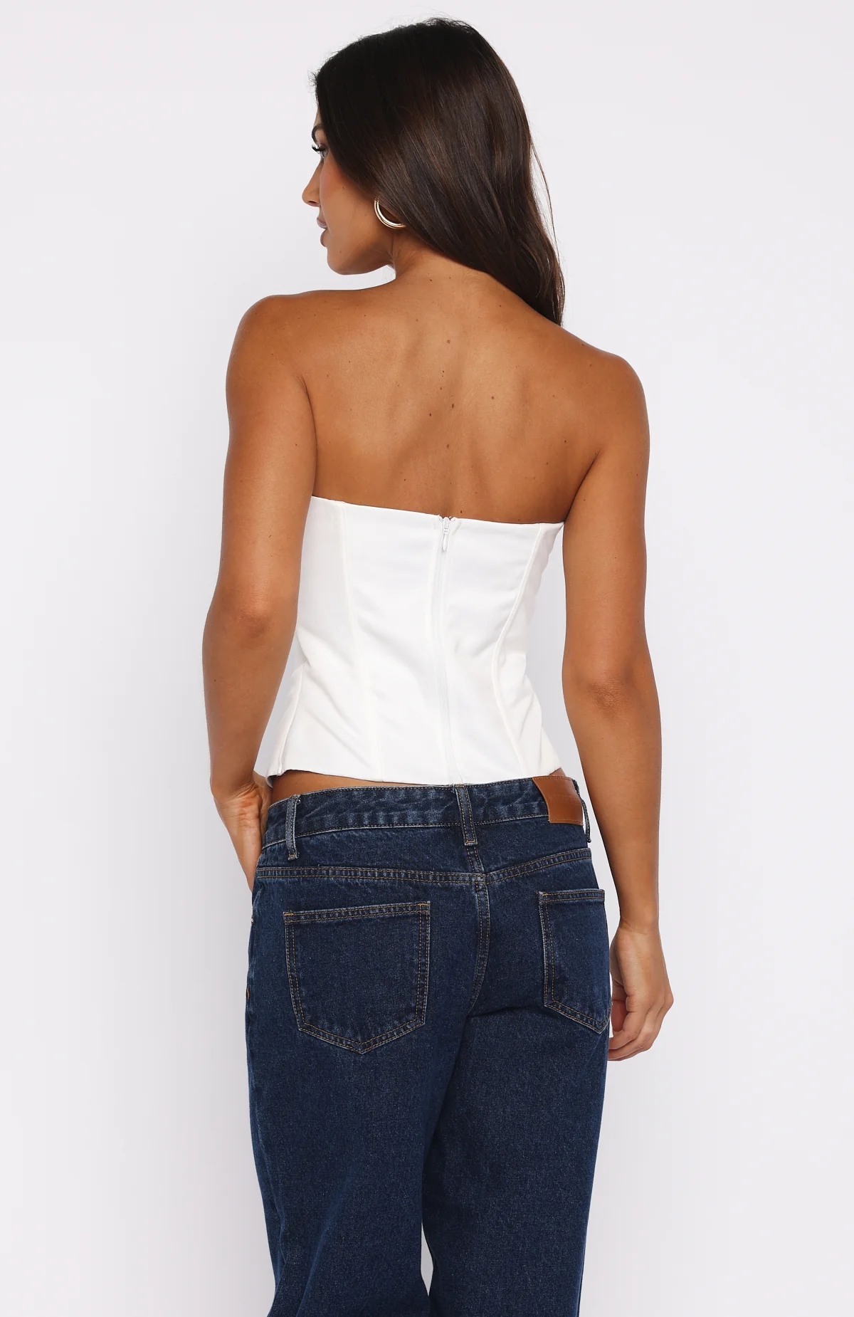 Admired By All Strapless Bustier White - Image 4