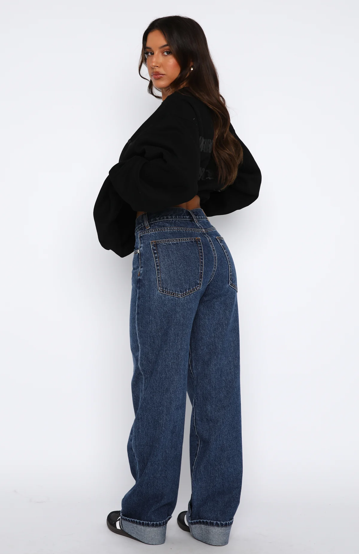 Always Be Yourself Low Rise Straight Leg Jeans True Blue Wash - Image 4