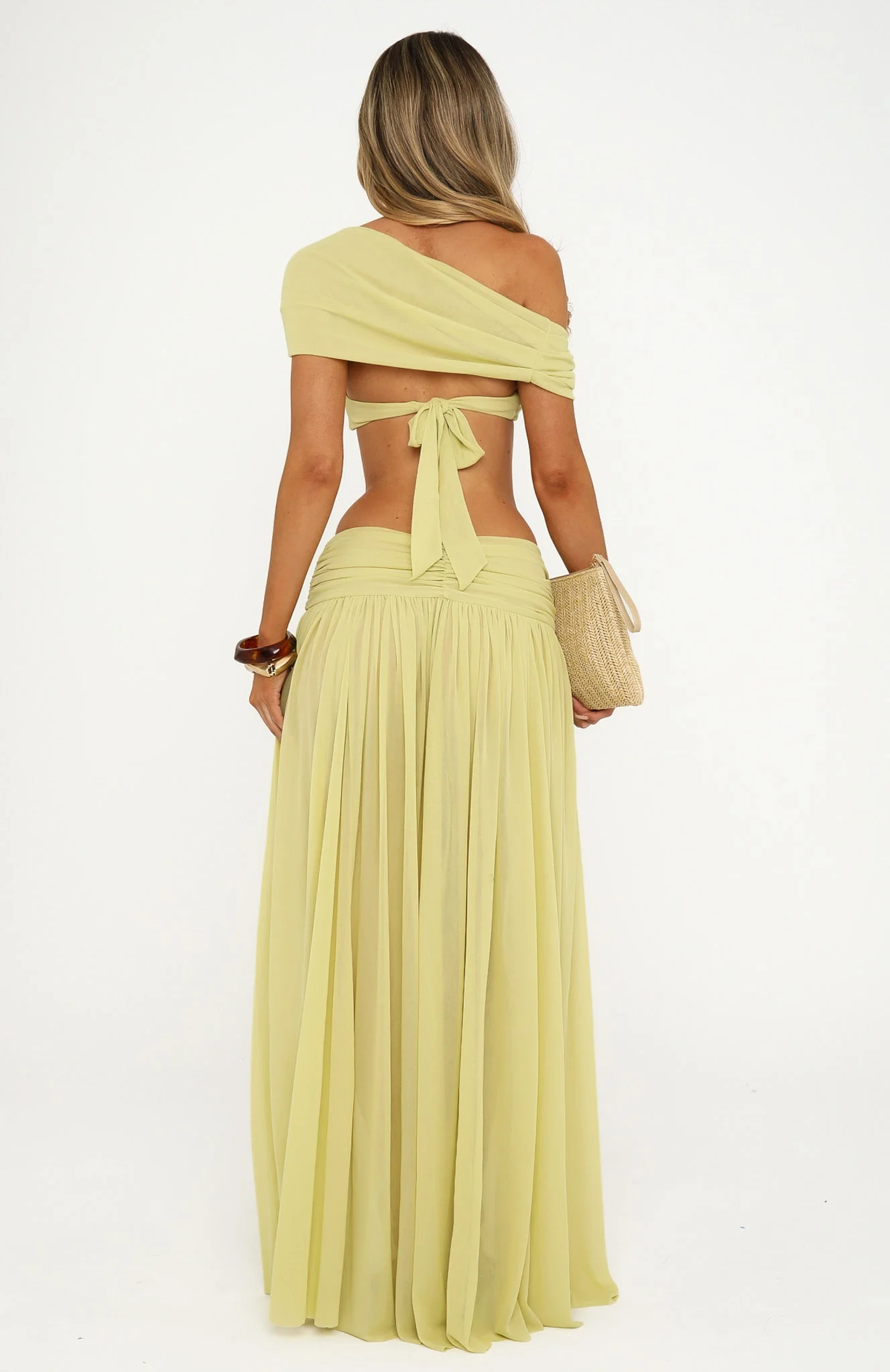 Amore Ease Maxi Skirt Pistachio Mist - Image 4