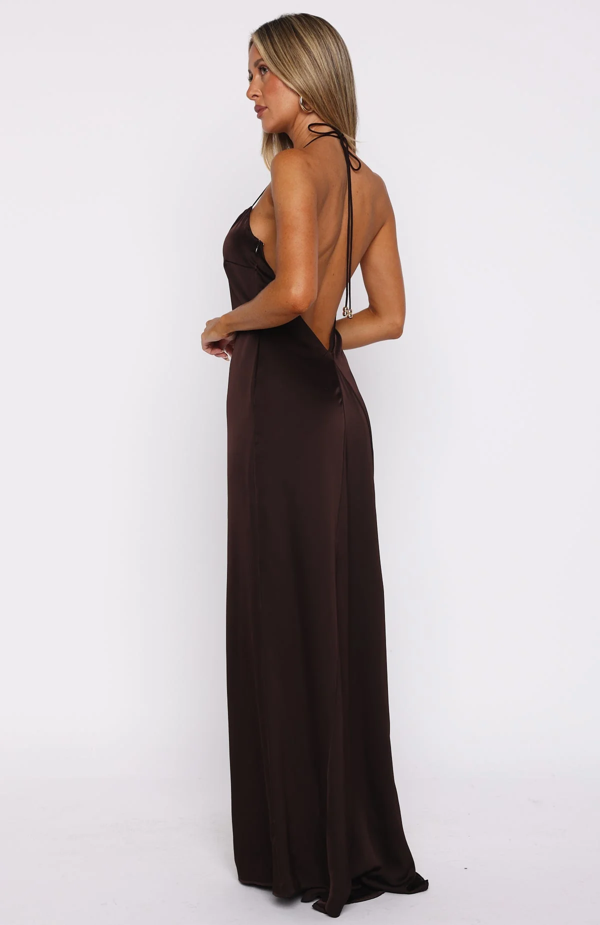 Amore Maxi Dress Dark Chocolate - Image 4