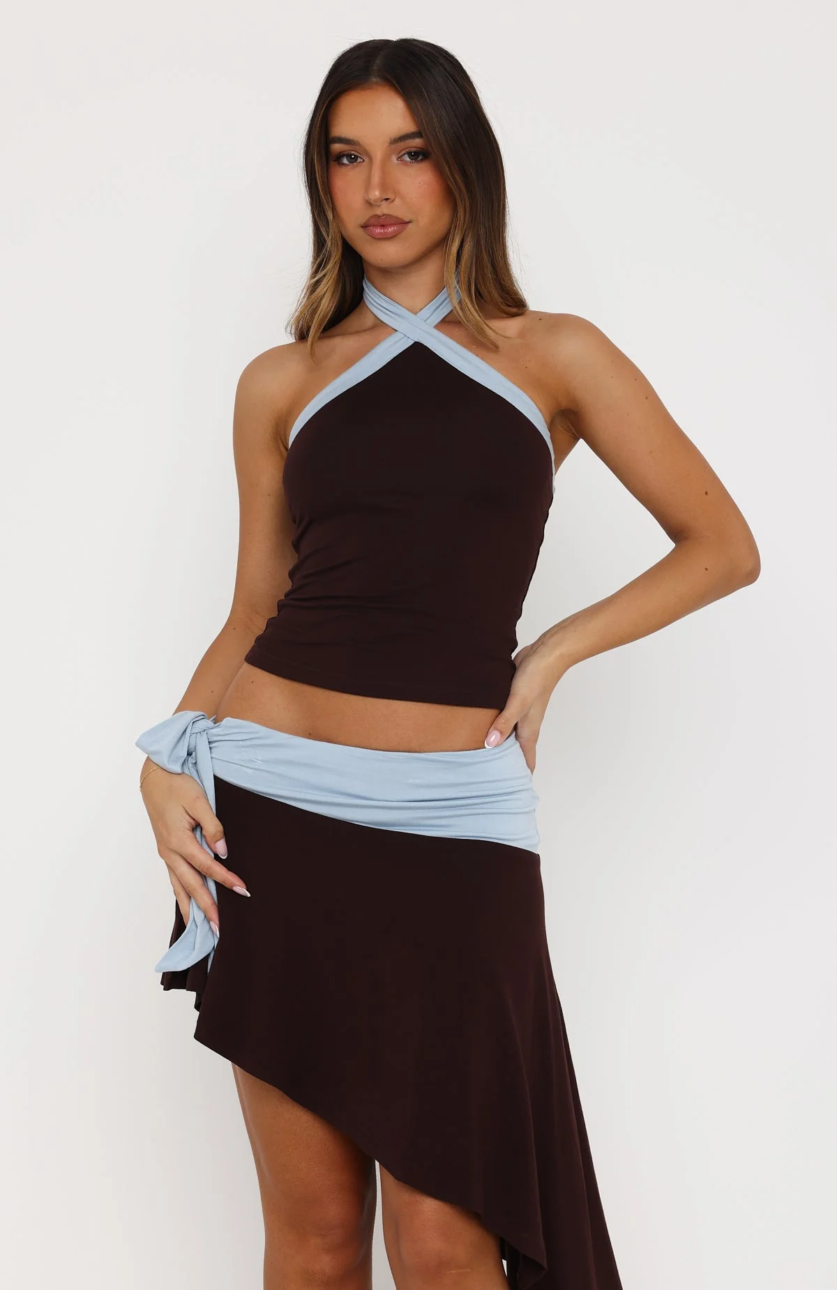 Babyfire Top Choc/Baby Blue - Image 2