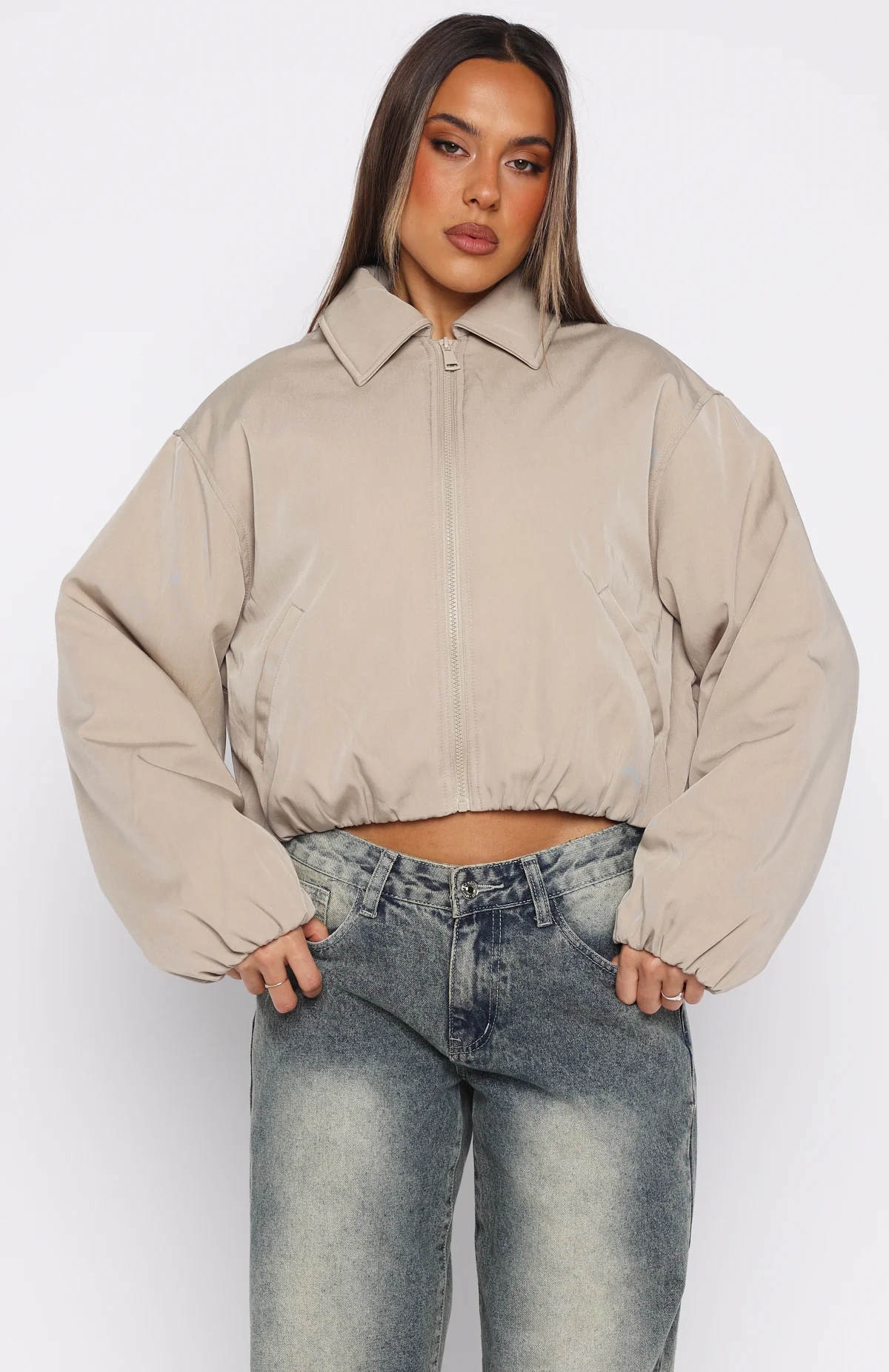 Back To Friends Jacket Sand - Image 2