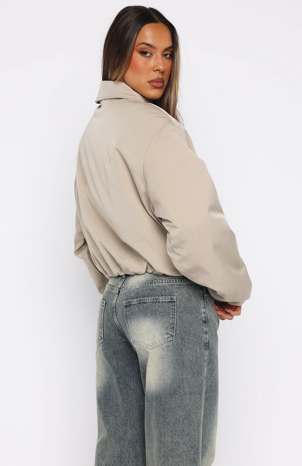 Back To Friends Jacket Sand - Image 4