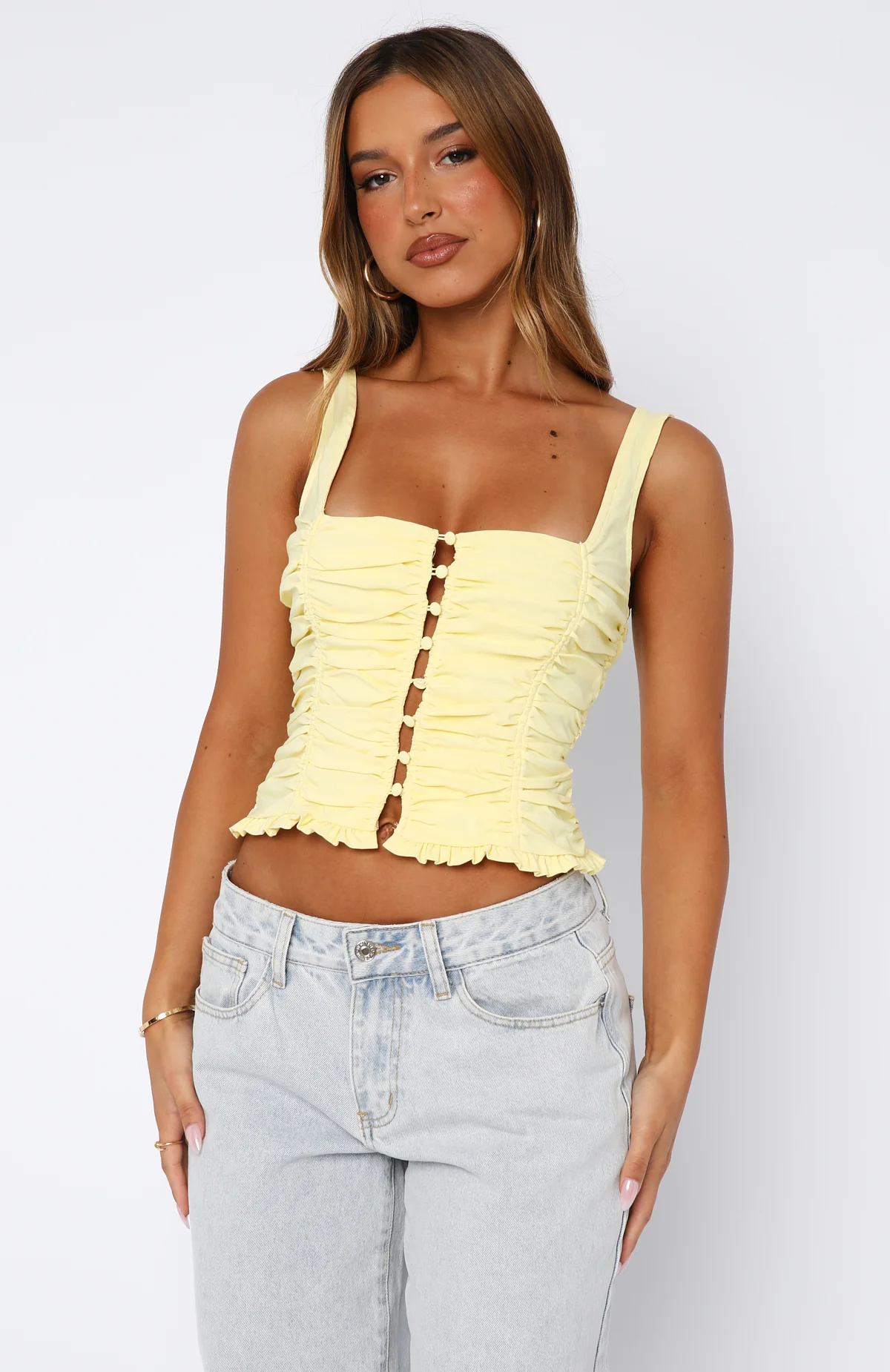 Bare With Me Bustier Lemon - Image 2