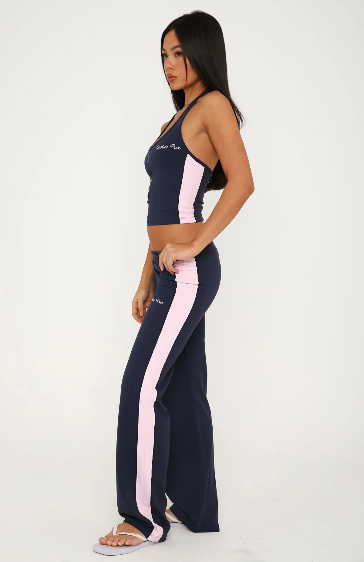 Better Off As Friends Straight Leg Pants Navy - Image 3