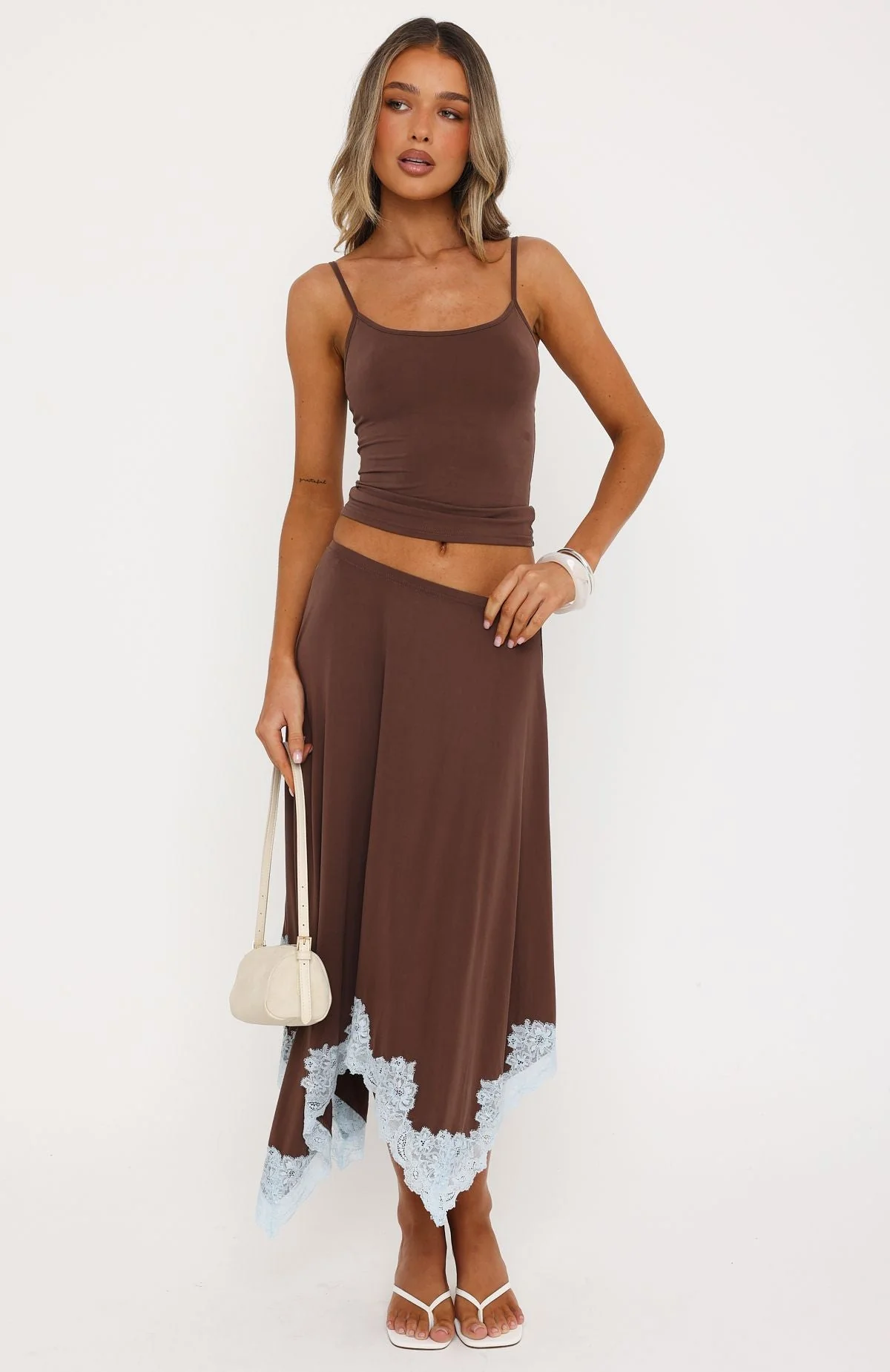 Bless Your Soul Midi Skirt Mocha - Image 2