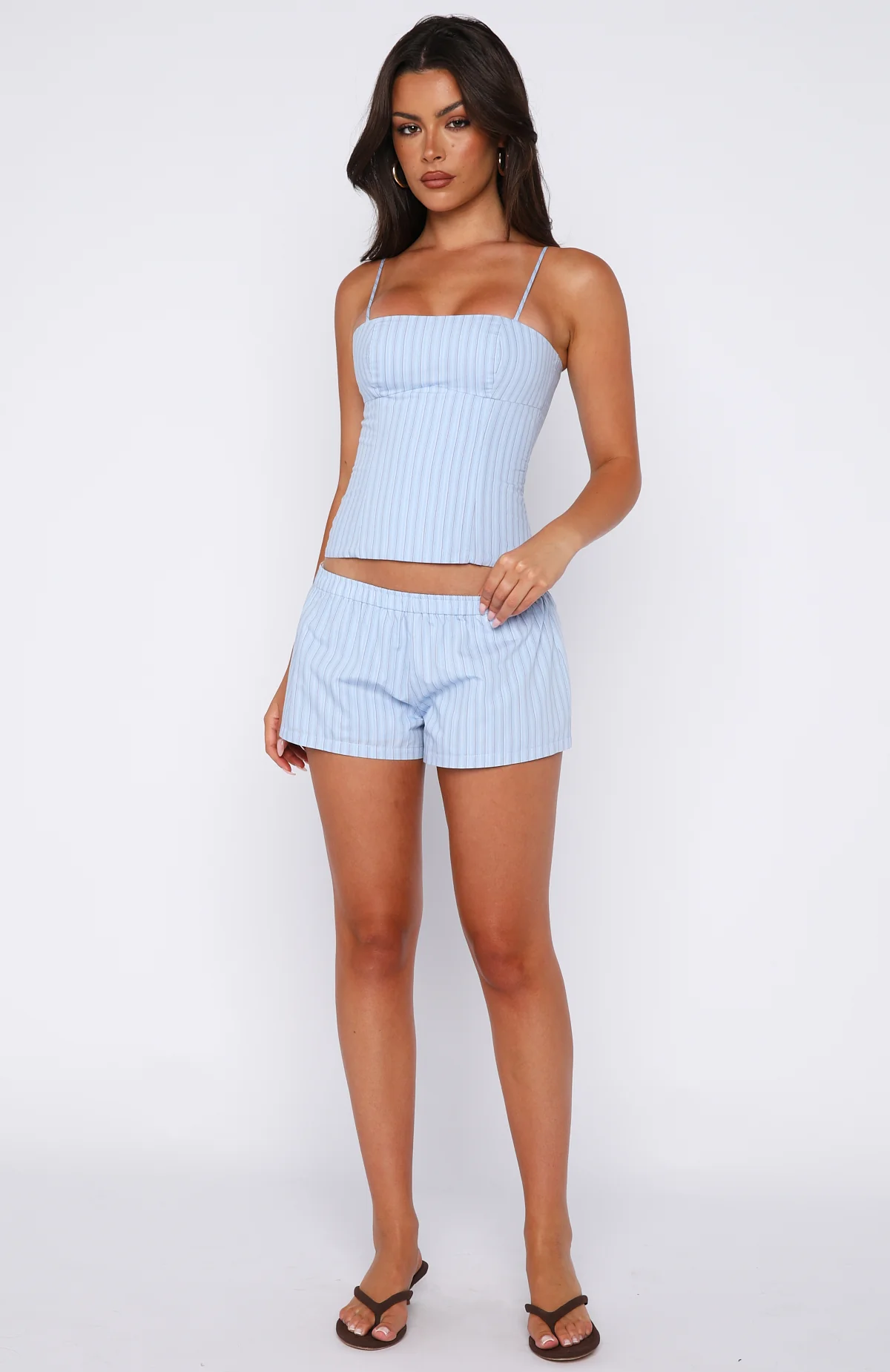 Born To Glow Bustier Blue Stripe - Image 6