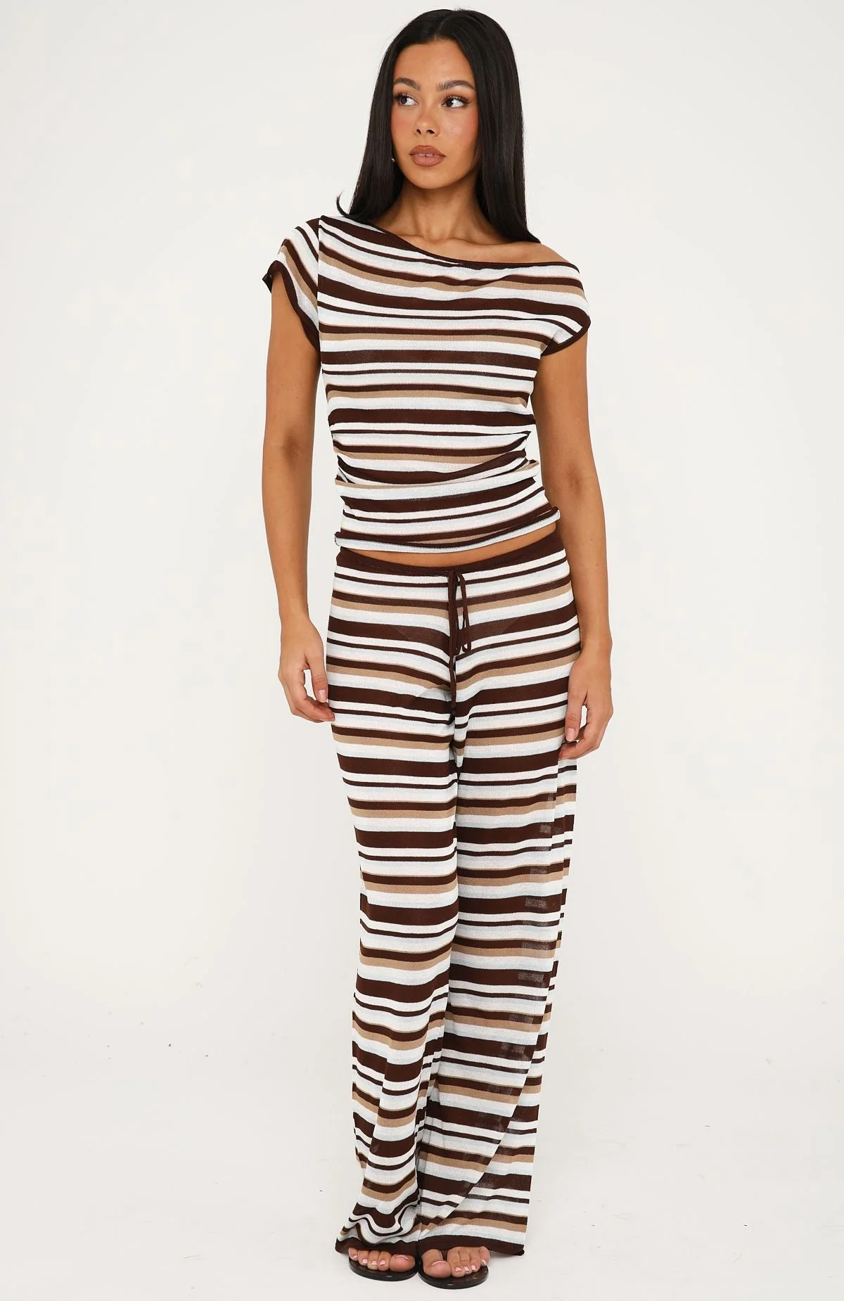 Can't Catch Me Knit Pants Seaside Stripe - Image 2