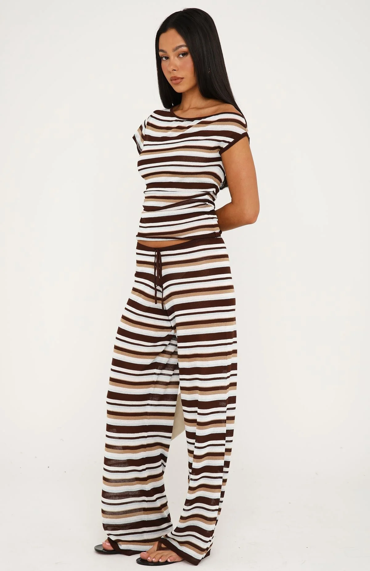 Can't Catch Me Knit Pants Seaside Stripe - Image 3