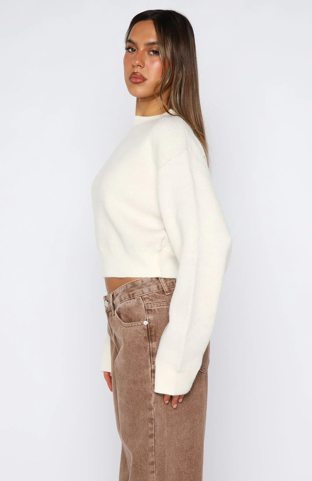 Can't Help Falling Knit Sweater White - Image 4