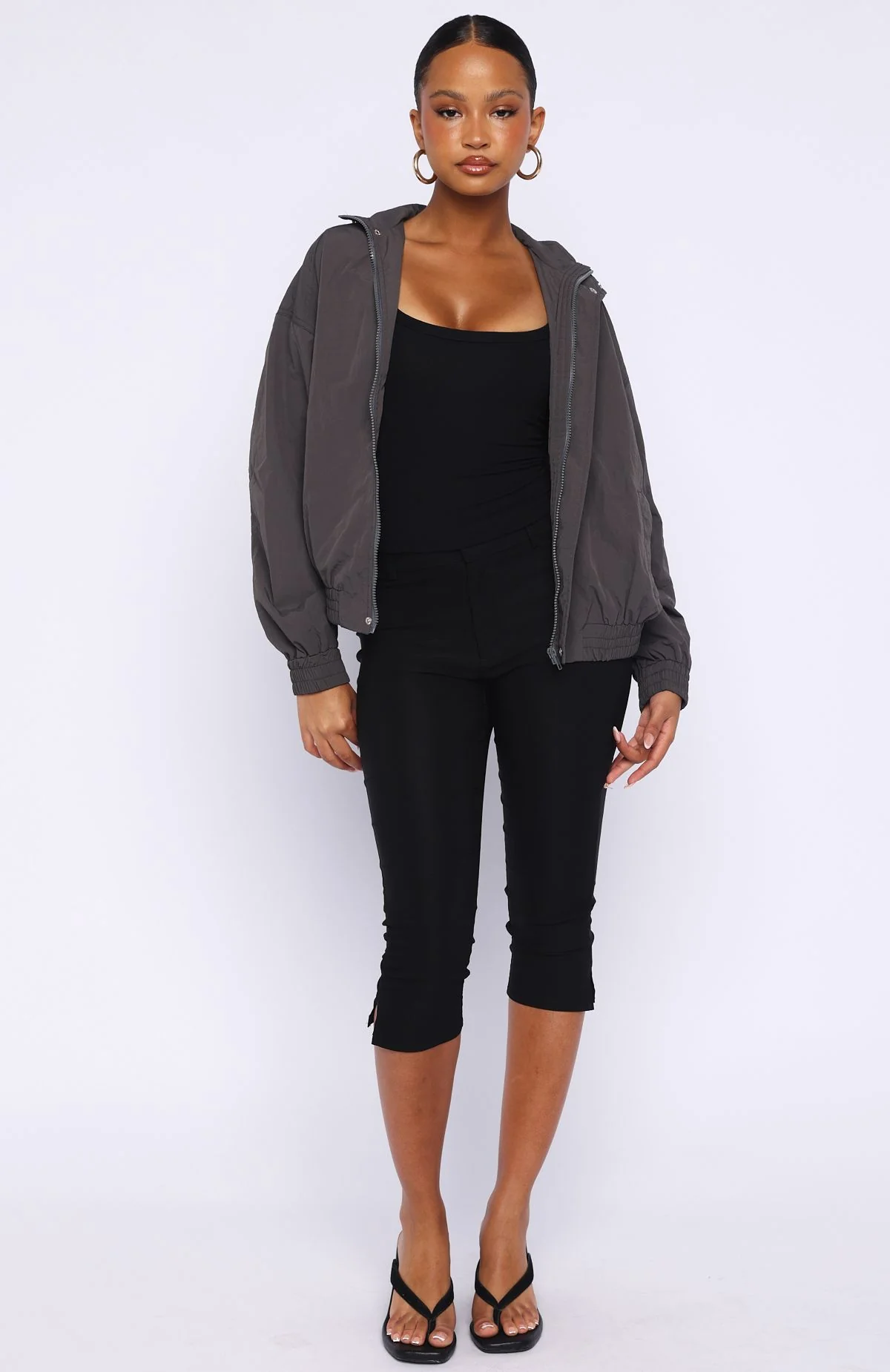 Cool Vibe Funnel Neck Jacket Steel - Image 6