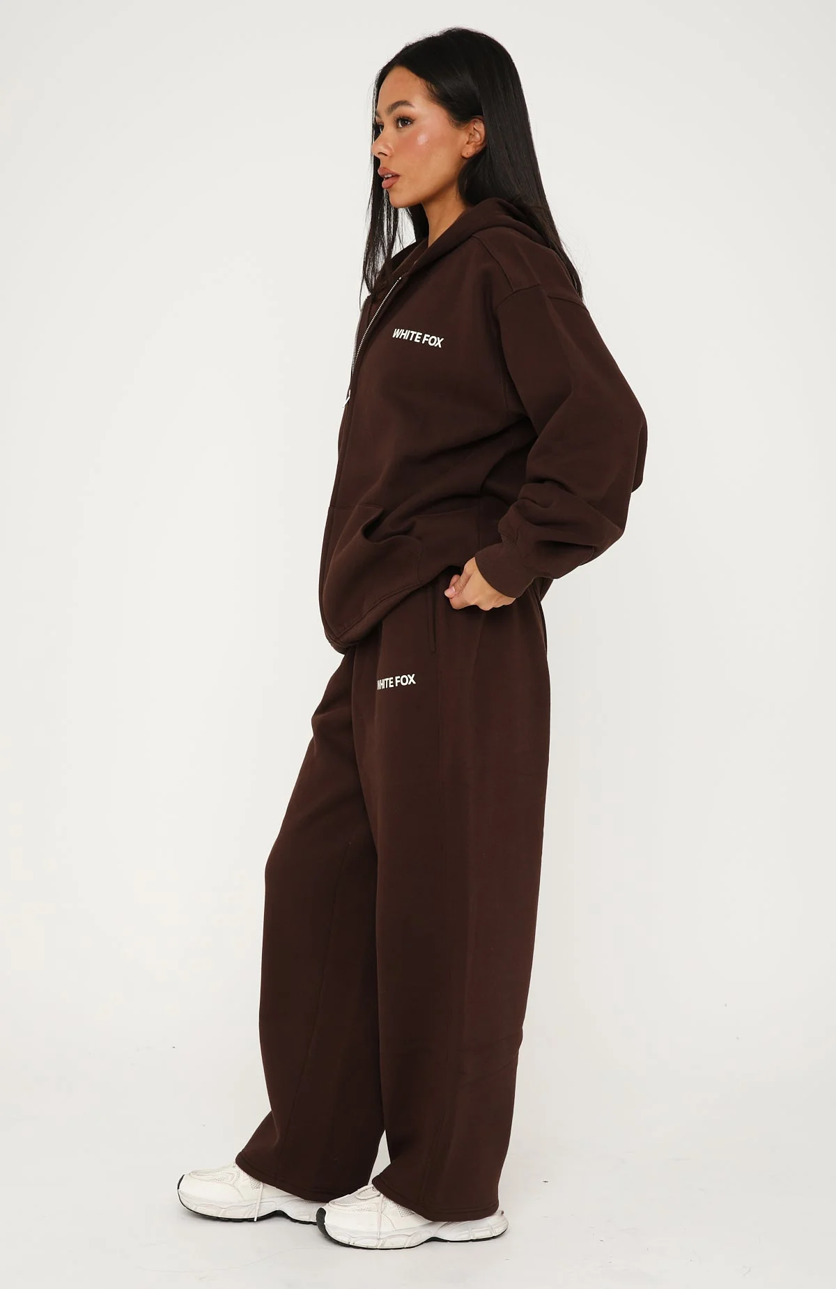 Core Classic Barrel Leg Sweatpants Chocolate - Image 3