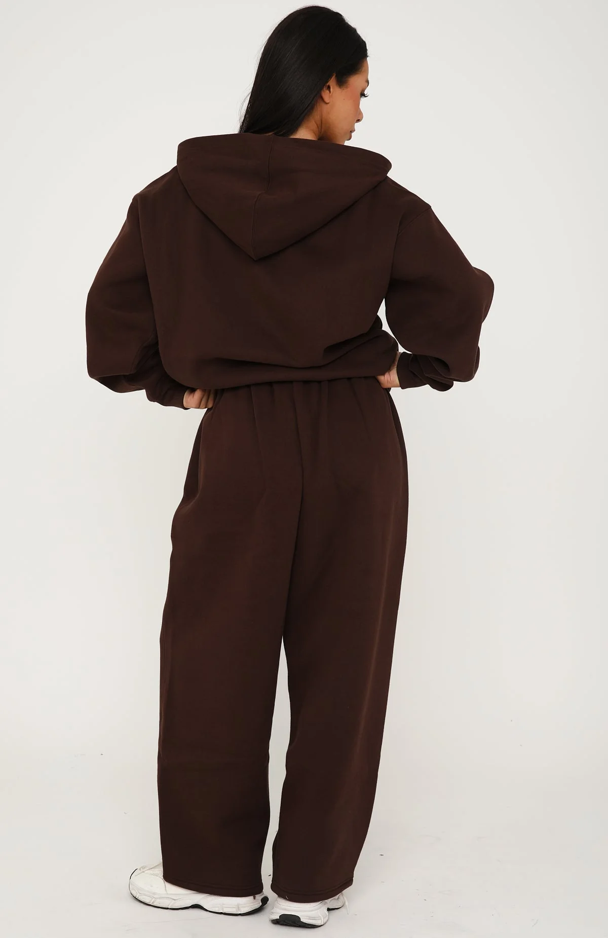 Core Classic Barrel Leg Sweatpants Chocolate - Image 4