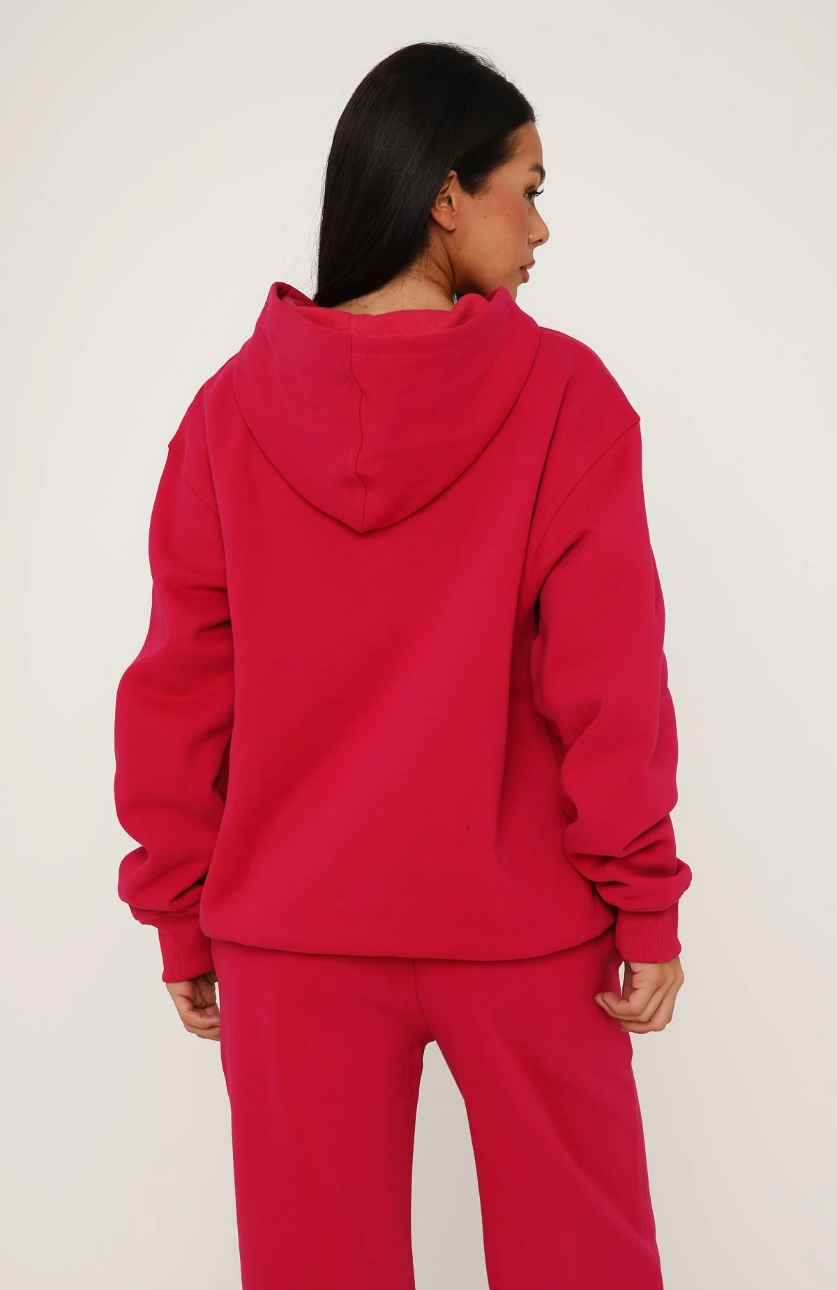 Core Classic Oversized Hoodie Berry - Image 3