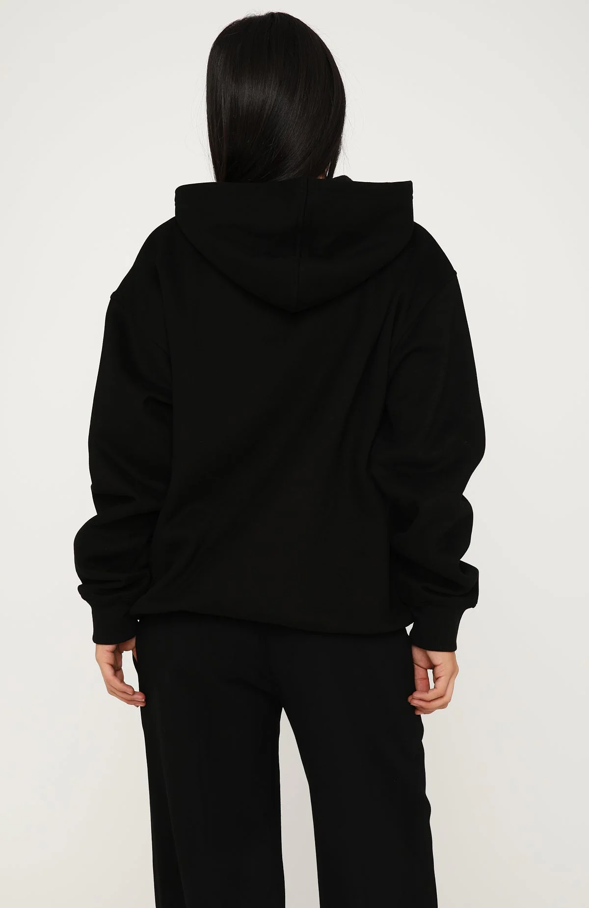 Core Classic Oversized Hoodie Black - Image 4