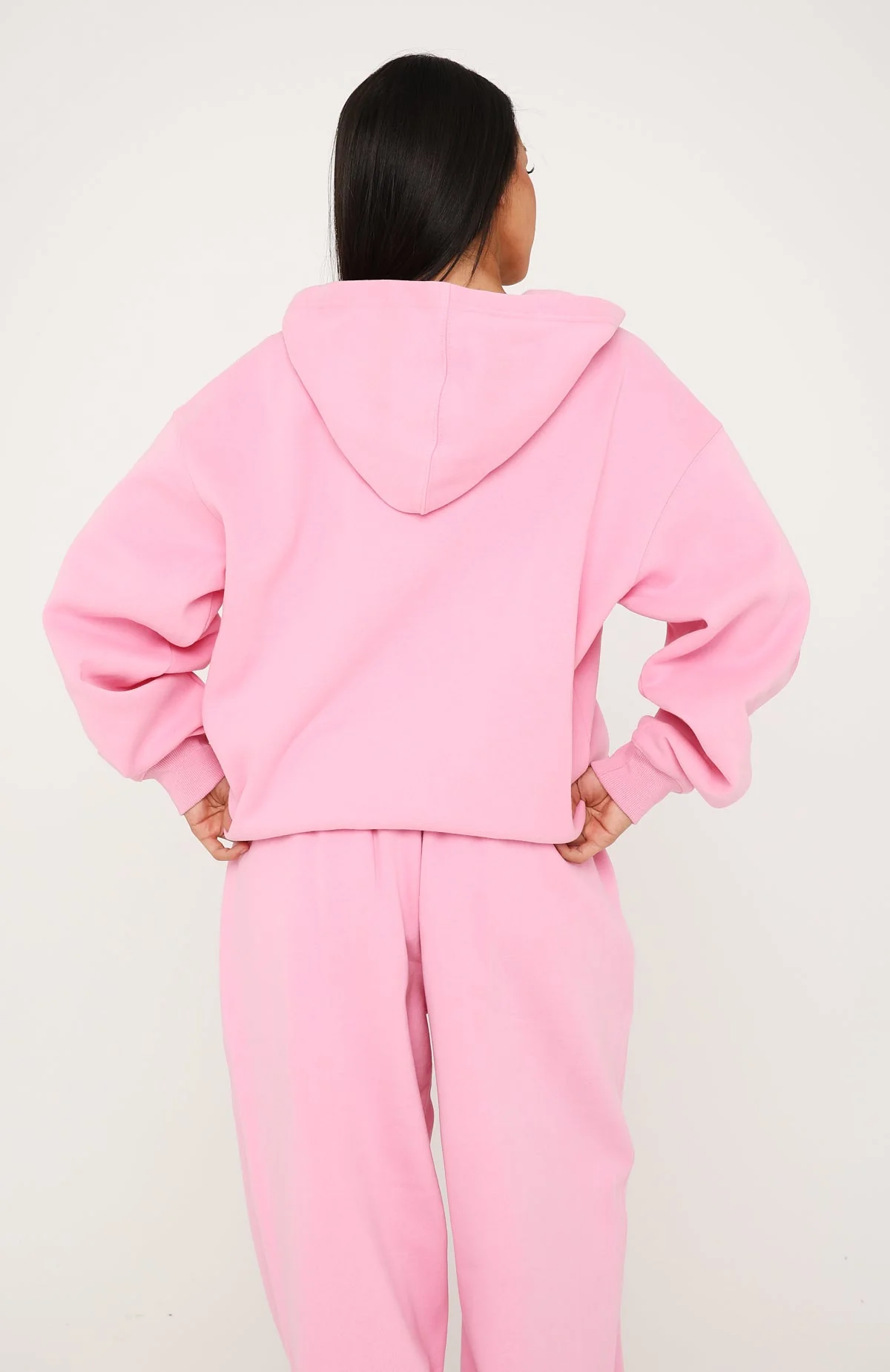 Core Classic Zip Front Hoodie Pink - Image 4