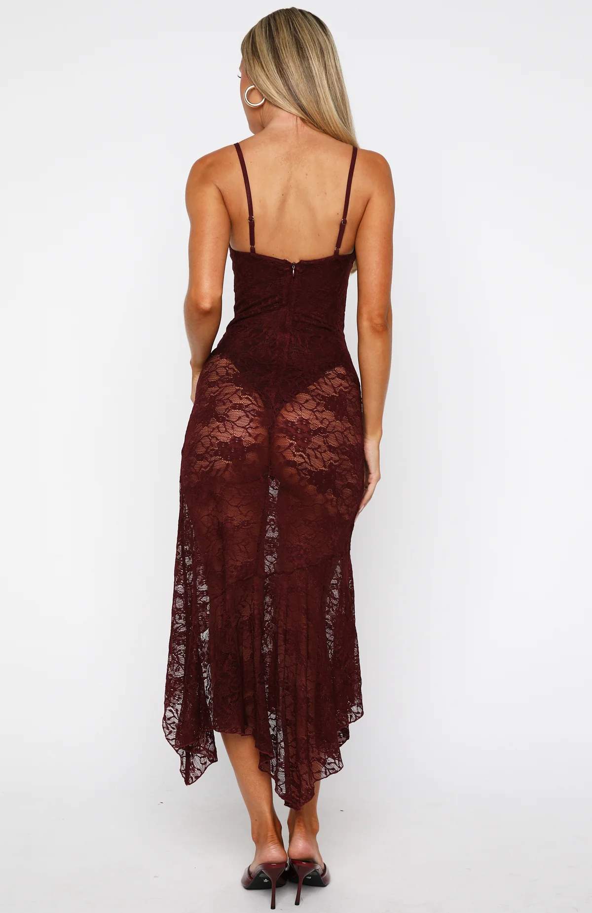 Darling Girl Midi Dress Port - Image 4