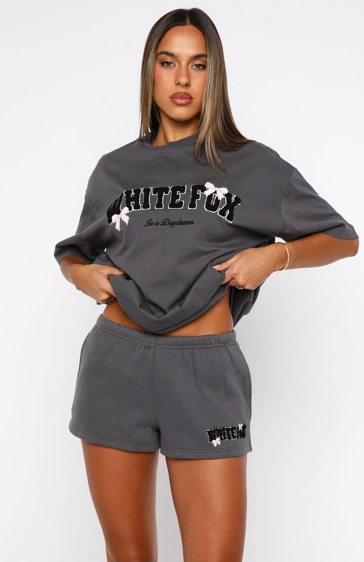 Daydreamers Madeline Lounge Shorts Volcanic - Image 2