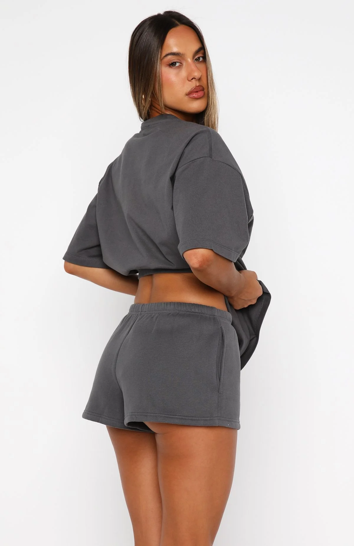 Daydreamers Madeline Lounge Shorts Volcanic - Image 4