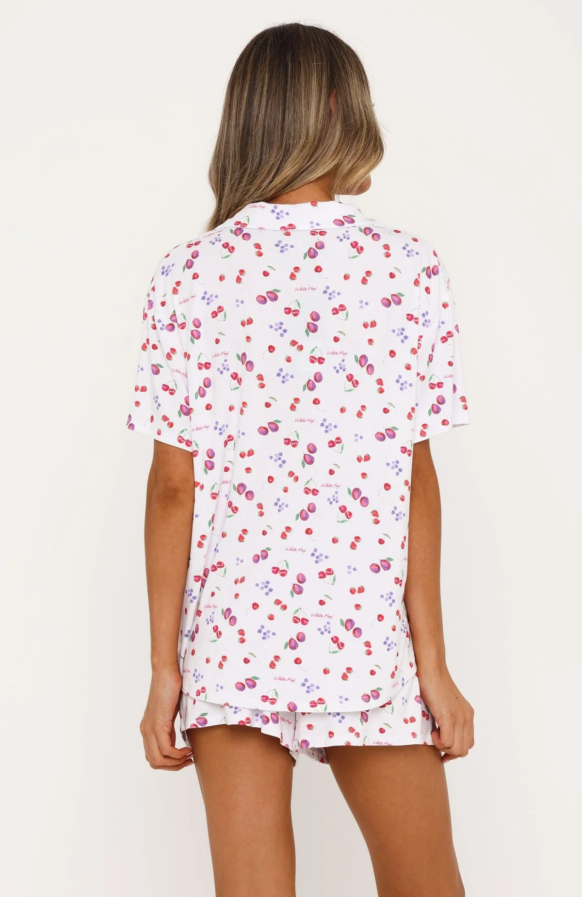 Dreamscape Printed Pyjama Set White Berries - Image 5