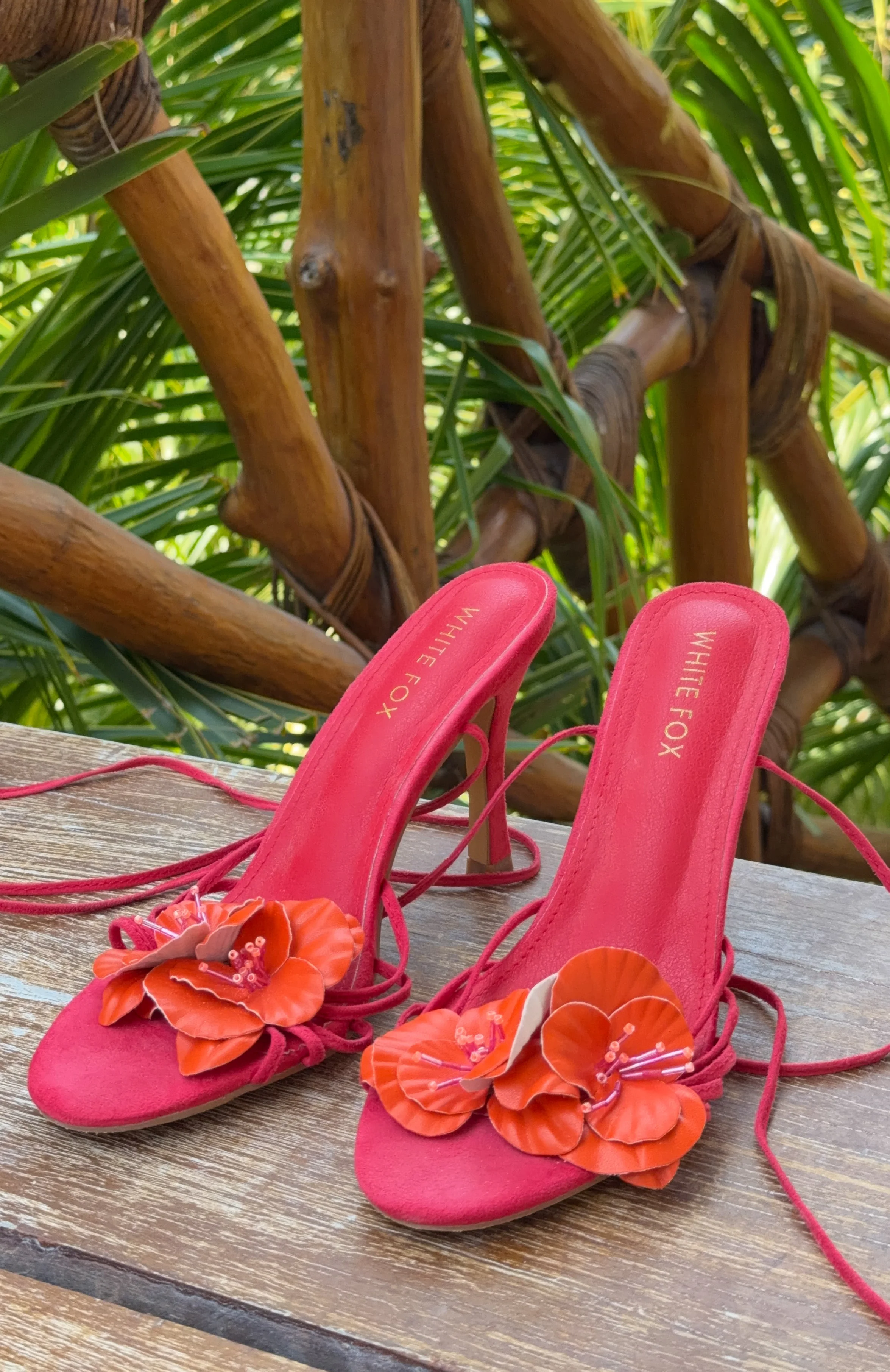 Erina Wrap Heels Raspberry - Image 7