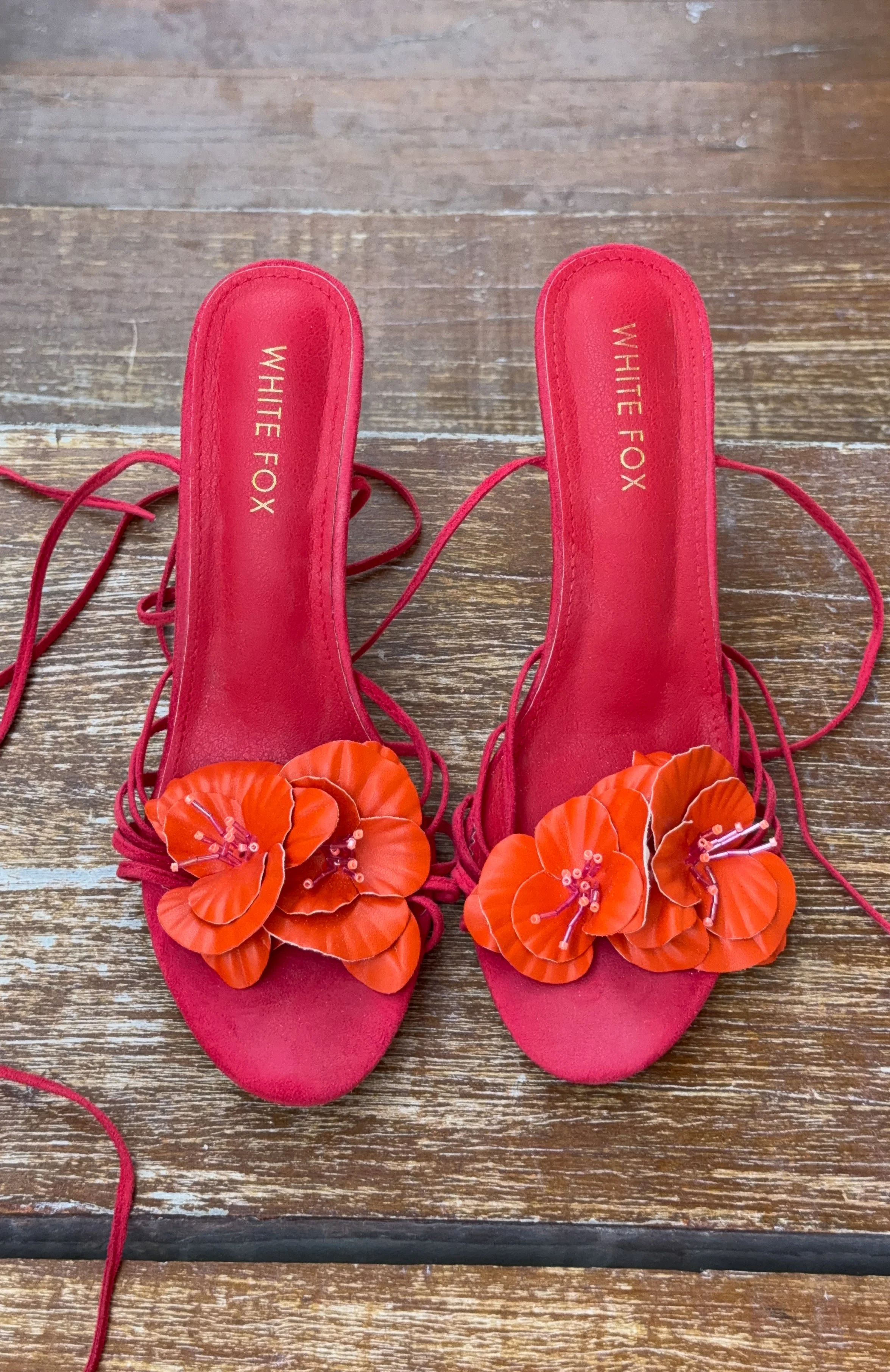 Erina Wrap Heels Raspberry - Image 9