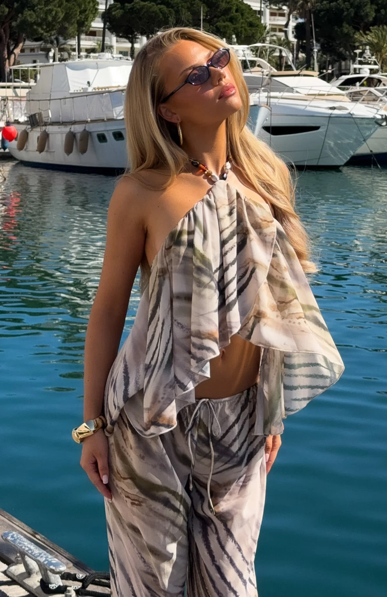 Eternally Lit Halter Top Stonewash - Image 2