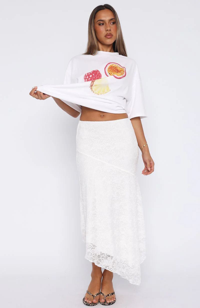 Falling Quick Maxi Skirt White - Image 2