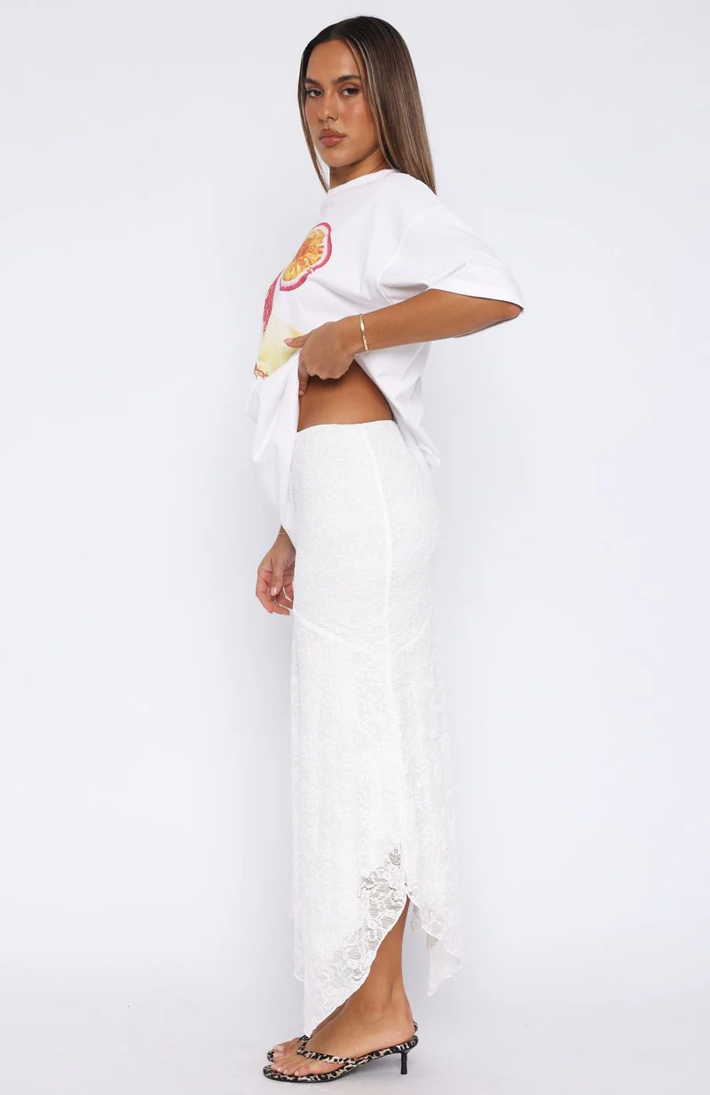 Falling Quick Maxi Skirt White - Image 3