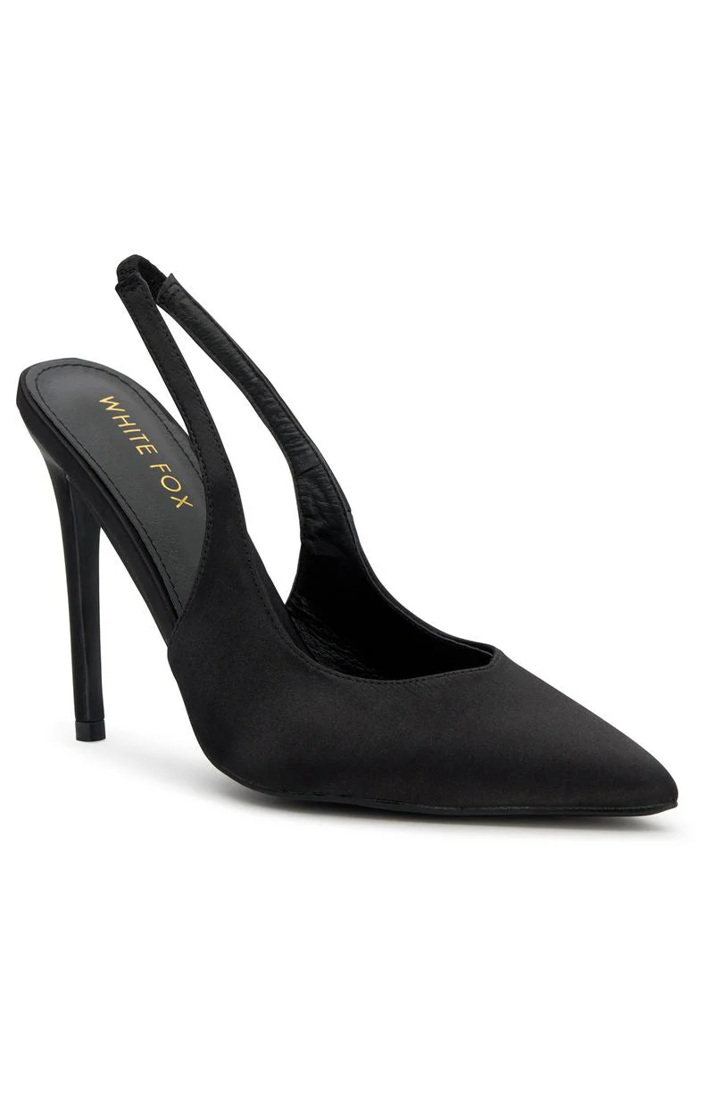 Fisher Heels Black Satin - Image 2