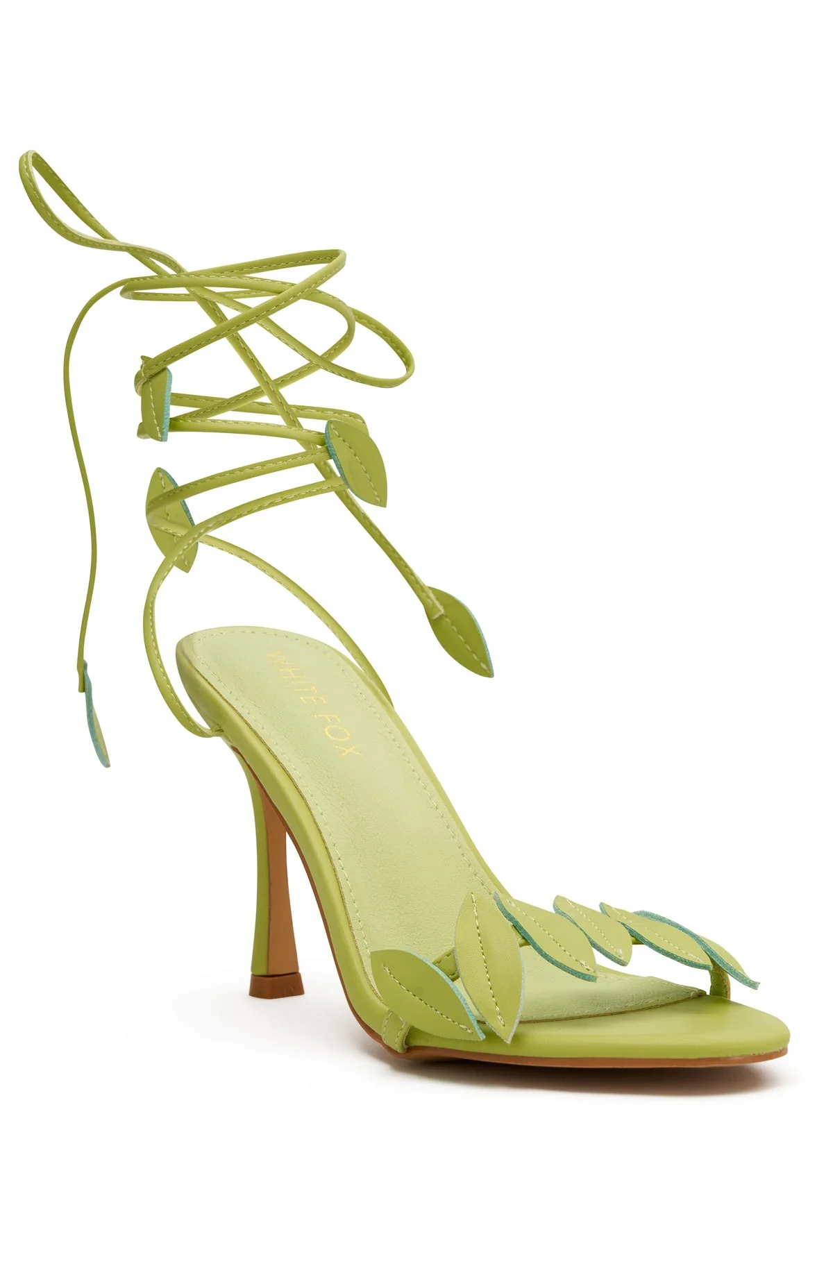Fritz Wrap Heels Lime PU - Image 3
