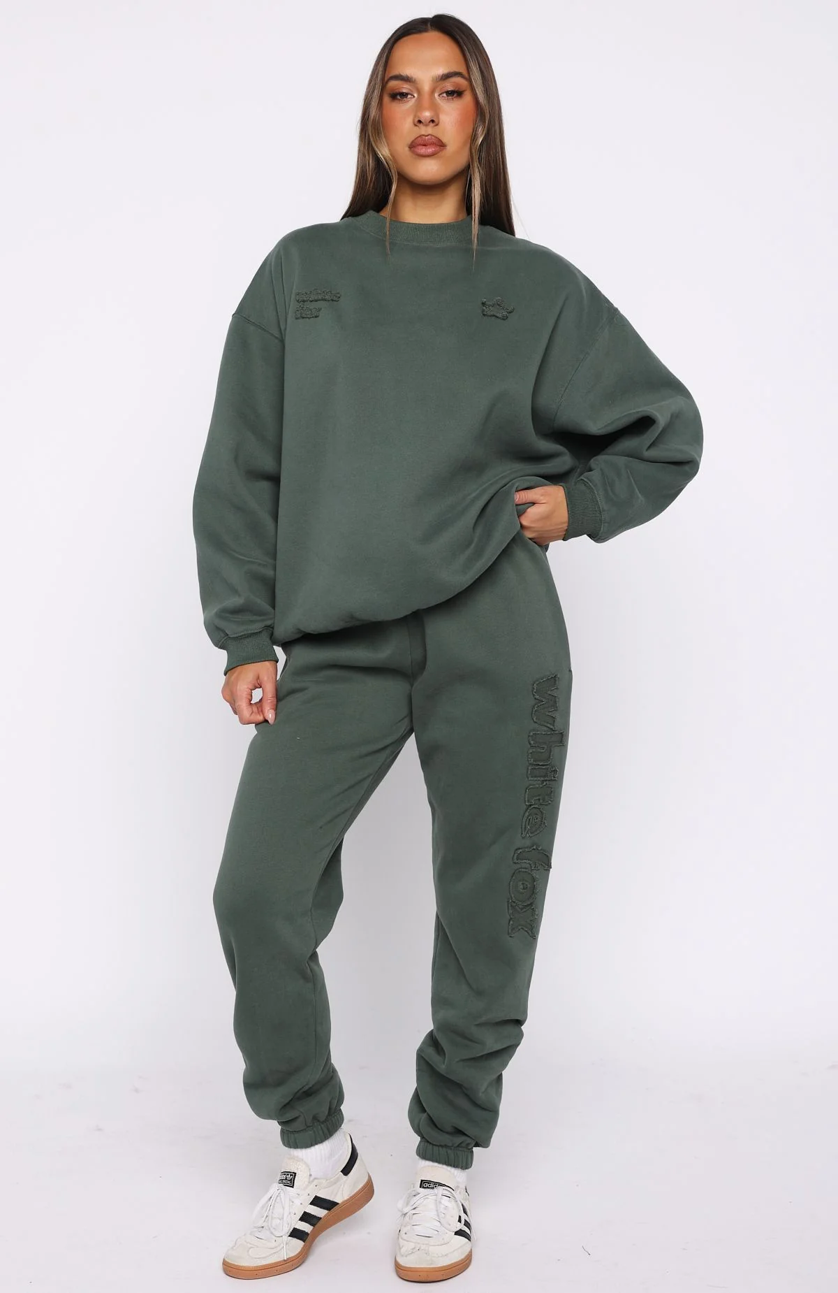 From The Archives Lexi Oversized Sweater Khaki - Image 6