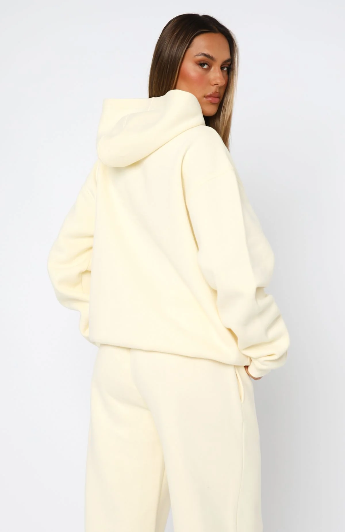 From The Archives Maya Oversized Hoodie Lemon - Image 4