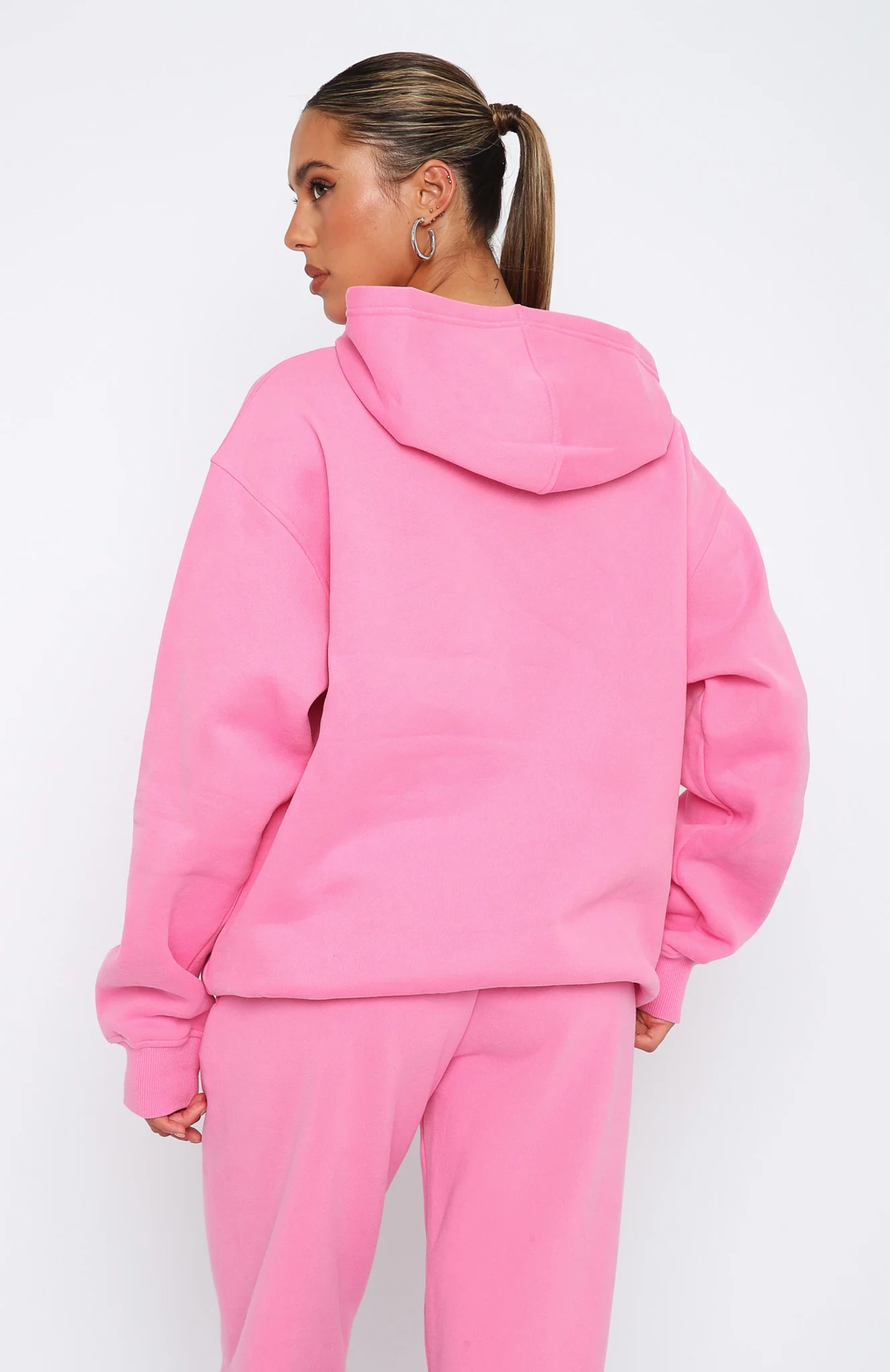 Future Forward Oversized Hoodie Candy Pink - Image 4