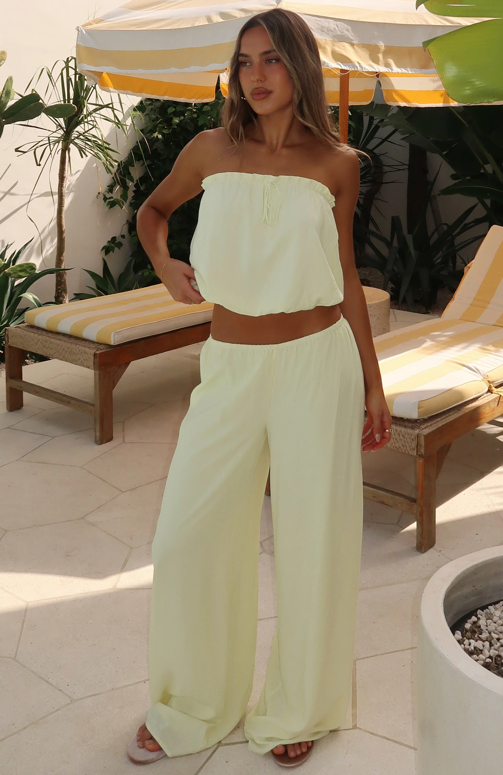 Golden Child Strapless Top Lemon - Image 5