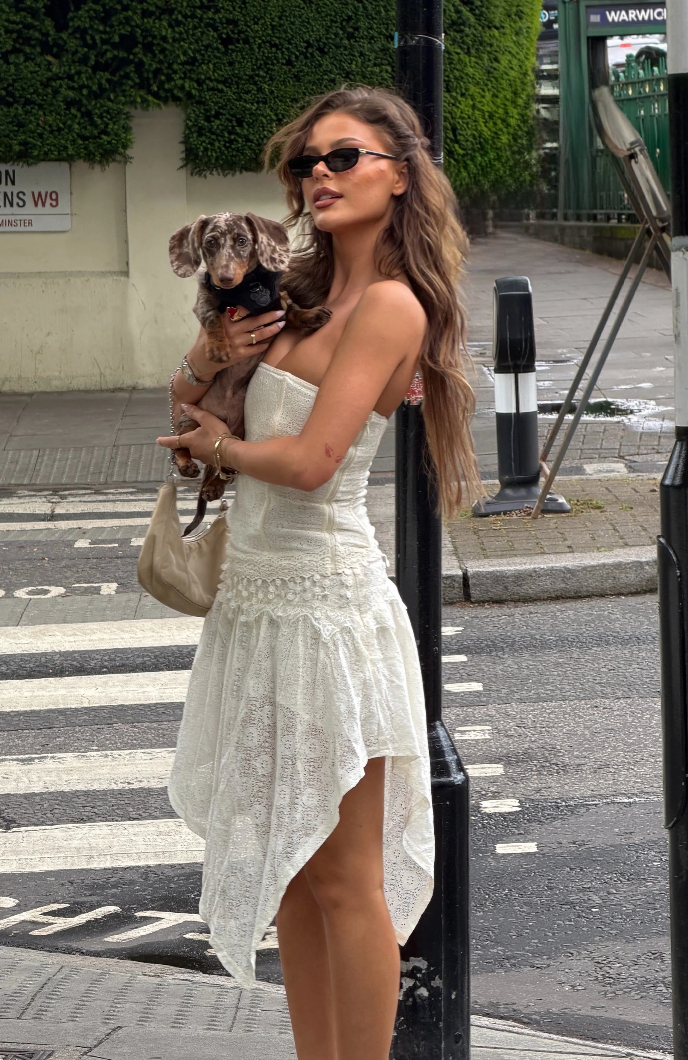 Heatwave Hearts Strapless Bustier Off White - Image 7
