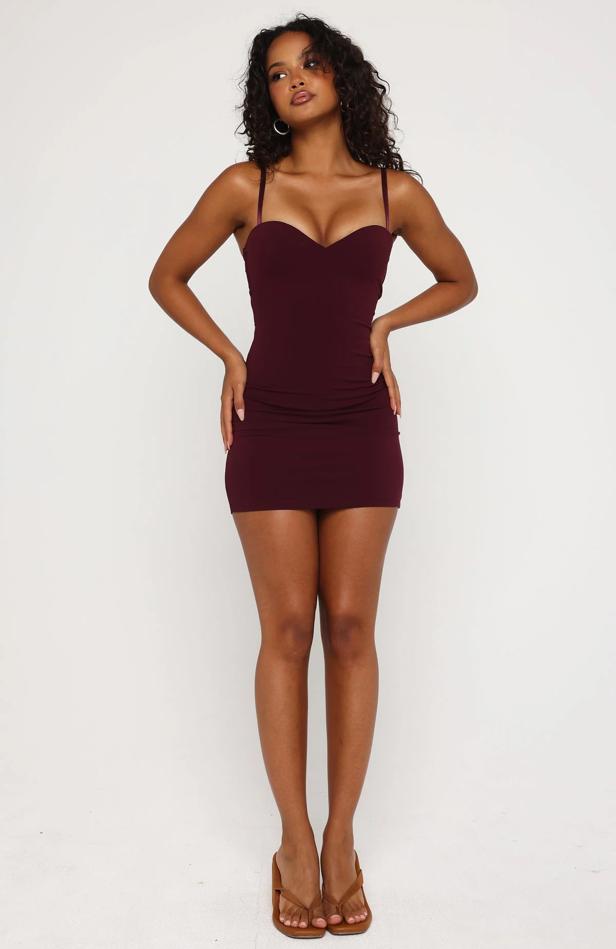 I Know You Tried Mini Dress Wine - Image 5