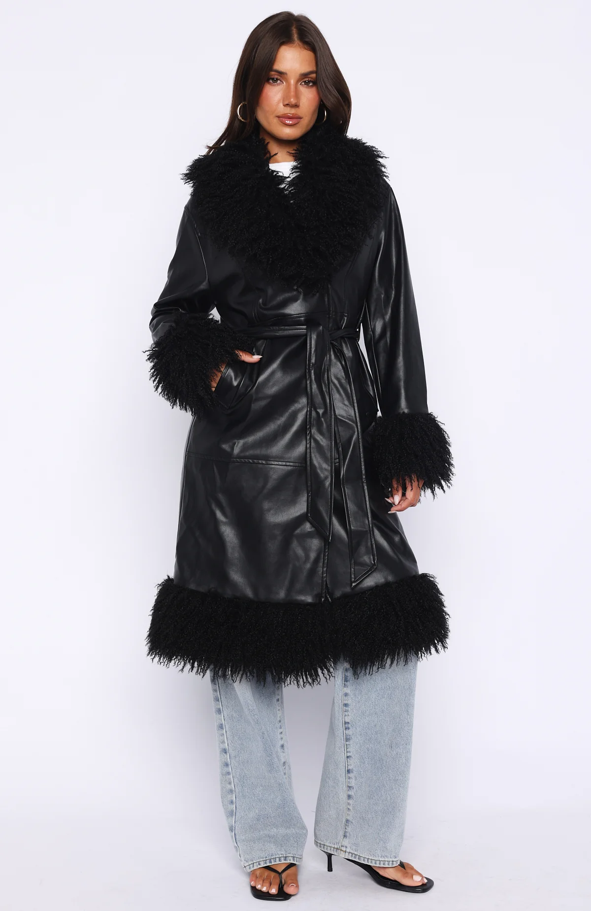In My Space PU Jacket Black - Image 3