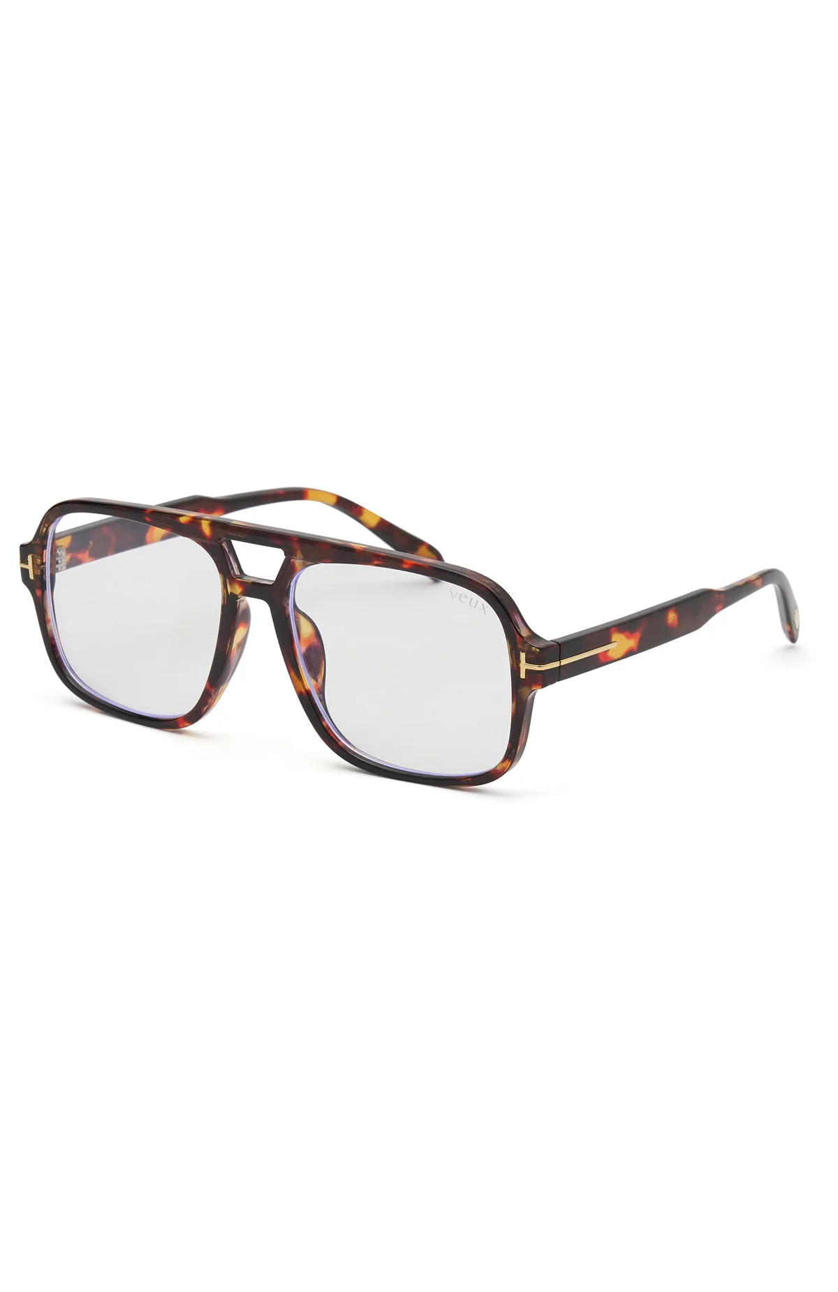 Jordan Blue Light Glasses Leopard/Clear - Image 2