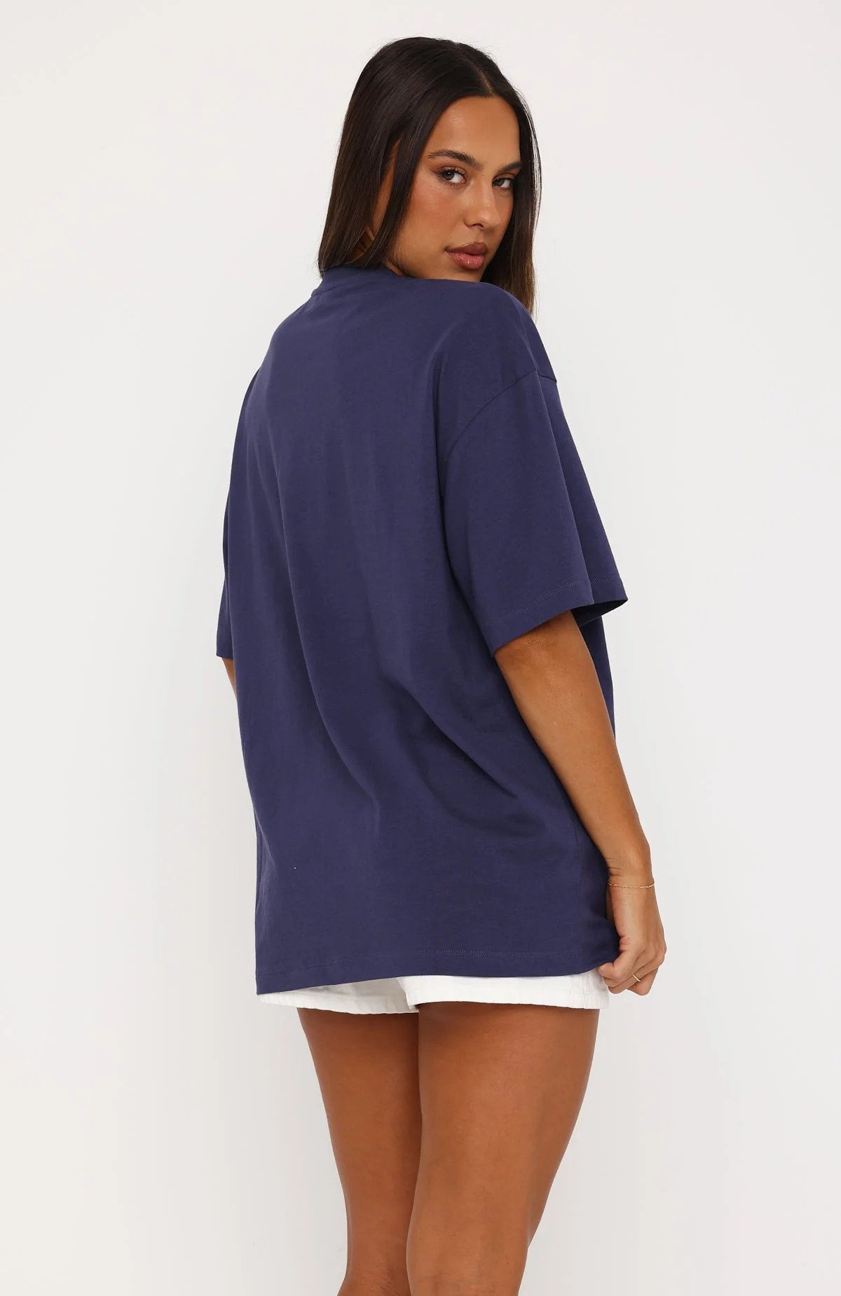 Juicy Gossip Oversized Tee Navy - Image 4
