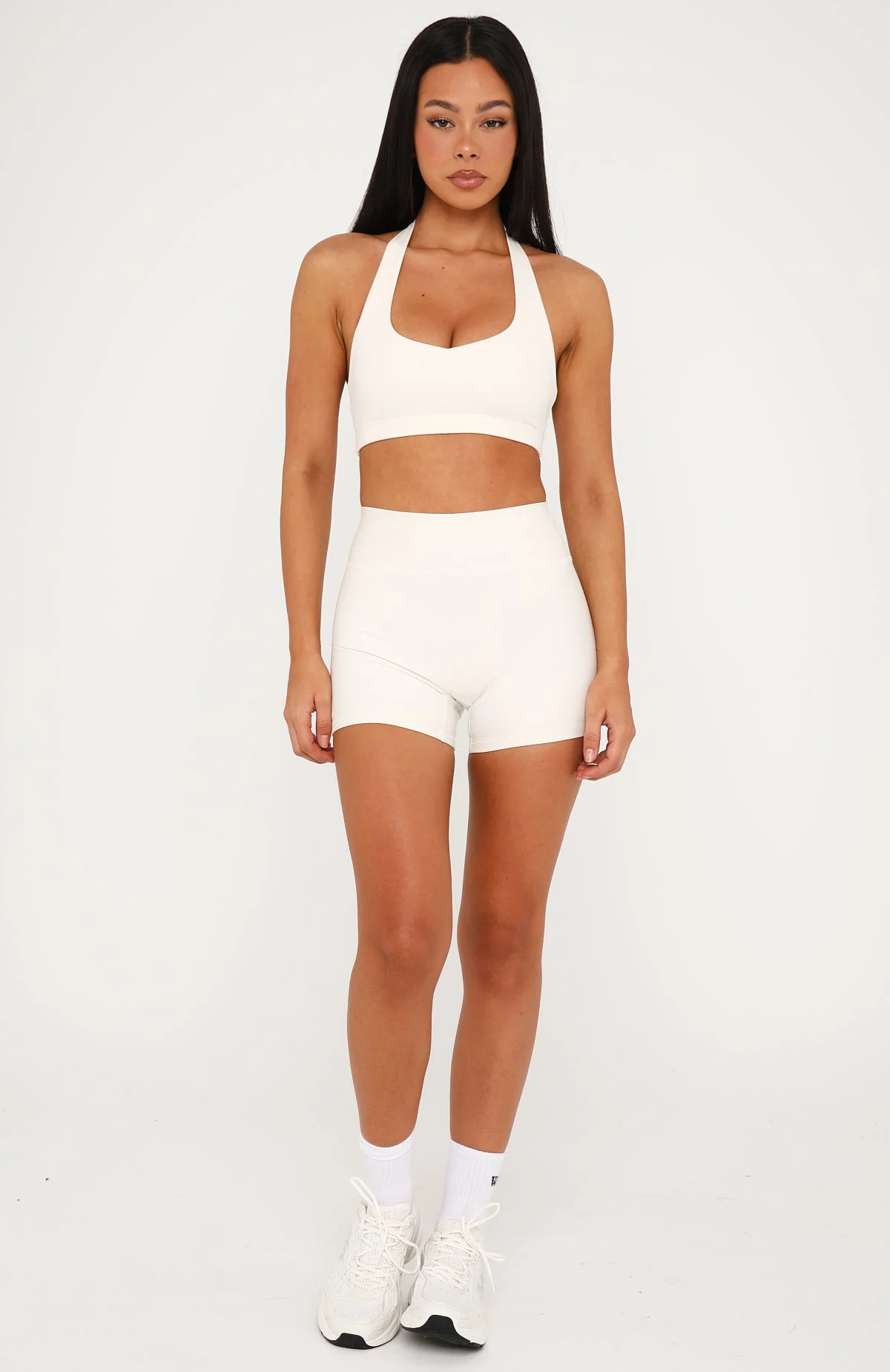 Keep Moving High Waisted Shorts Cream - Image 5