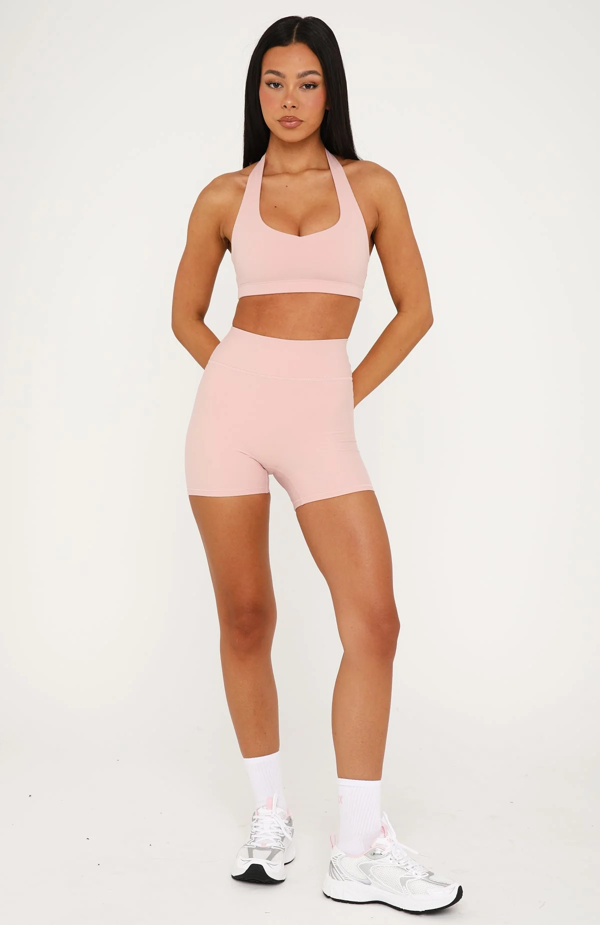 Keep Up High Waisted Shorts 4" Dusty Pink - Image 6