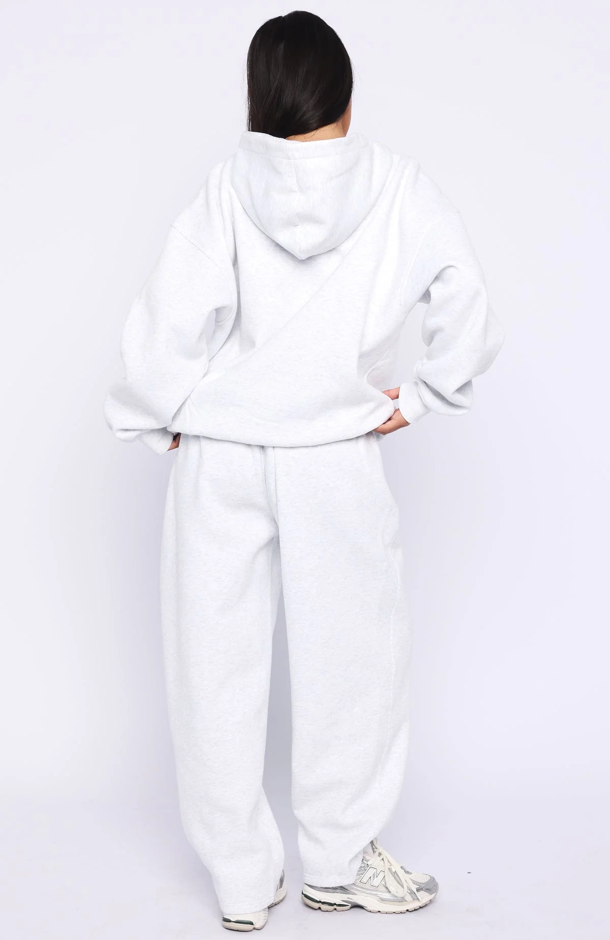 Know What You Want Barrel Leg Sweatpants Grey Marle - Image 4