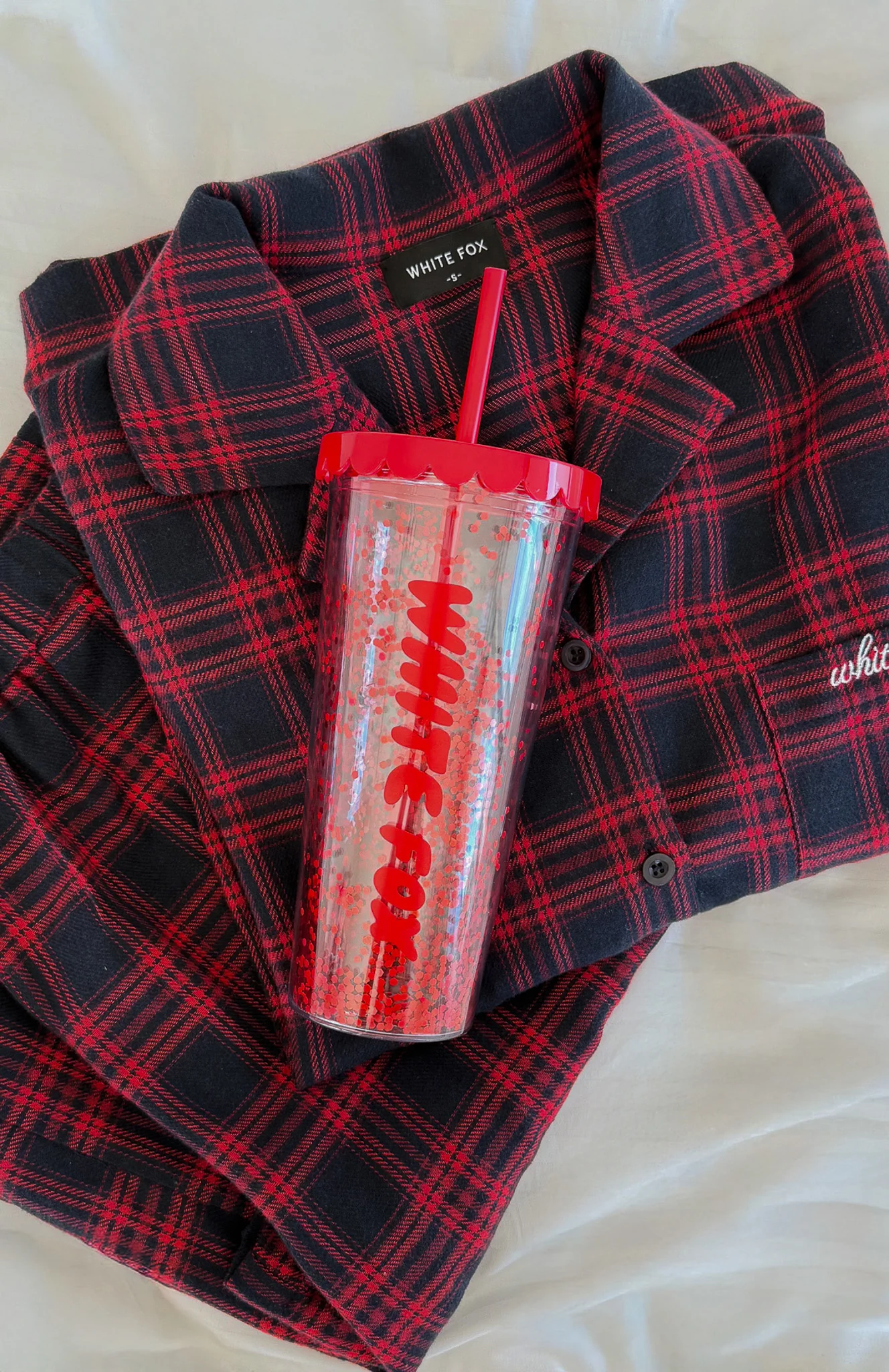 Kylen Tumbler 700ml Red Glitter - Image 3