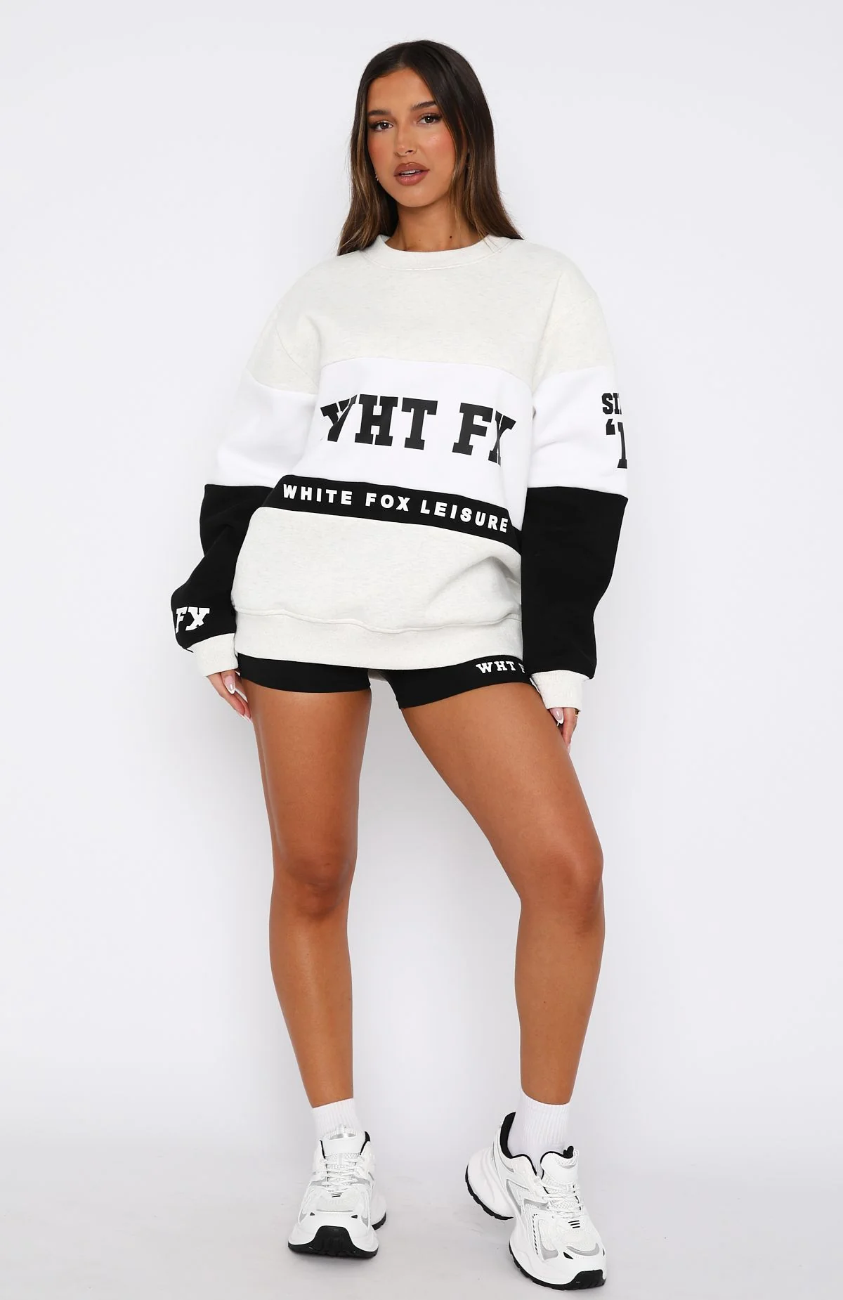 Latest And Greatest Oversized Sweater Grey Marle/Black - Image 5