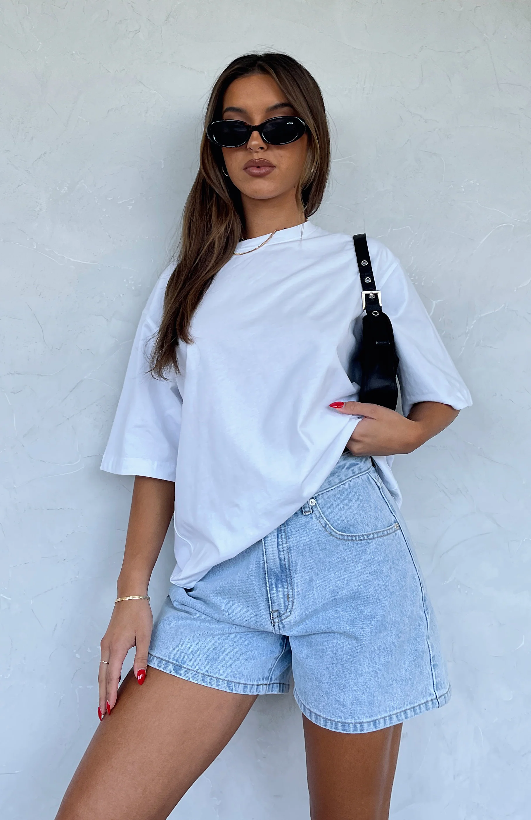 Let It Out Oversized Tee White - Image 5