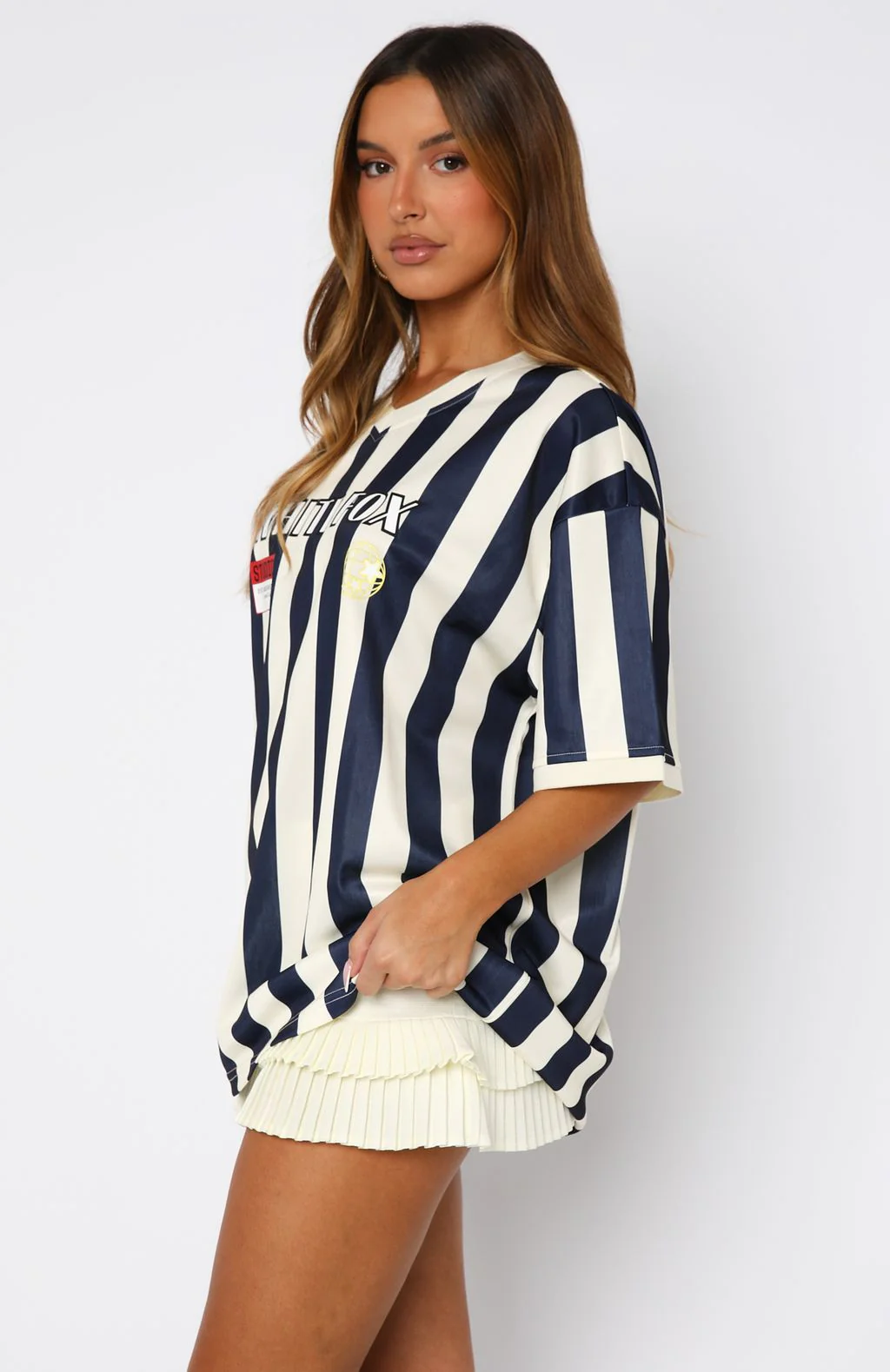 Let's Just Leave Oversized Jersey Navy - Image 3