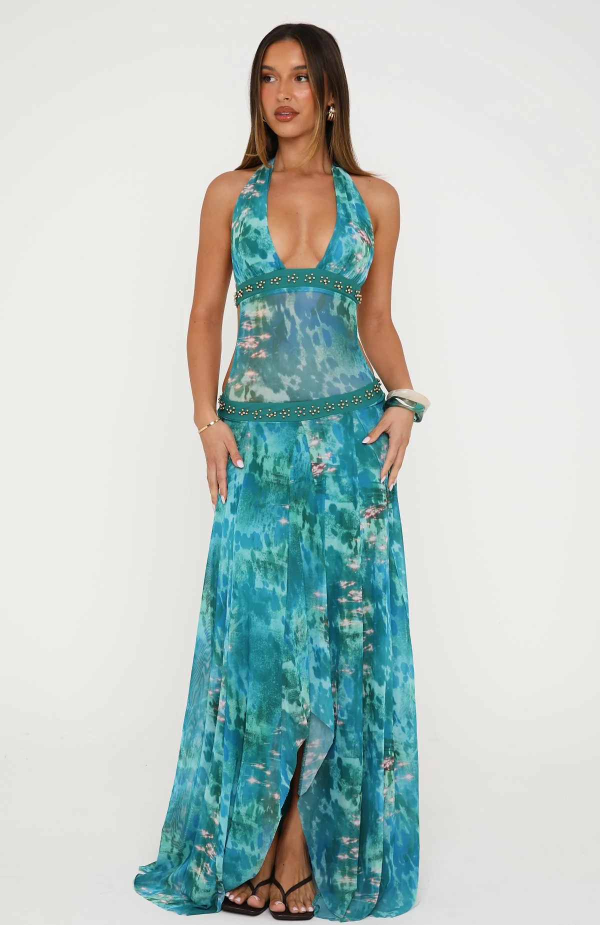 Lights Camera Action Maxi Dress Crystal Tide - Image 3